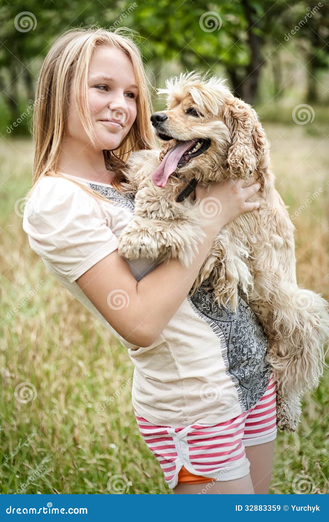 dog with girl funny