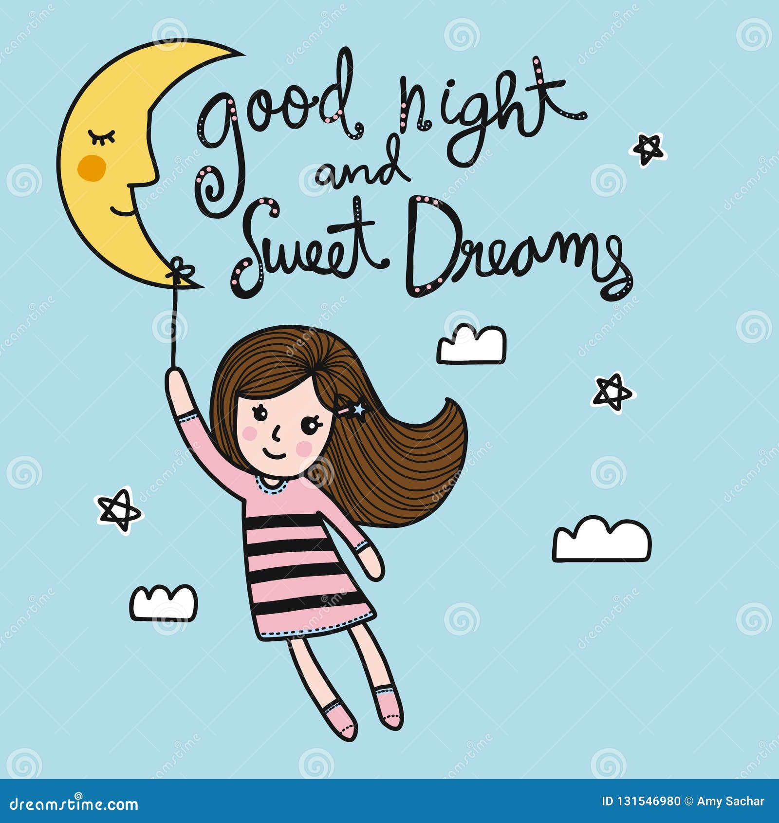 Girl Sleeping Sky Stock Illustrations – 1,524 Girl Sleeping Sky Stock ...