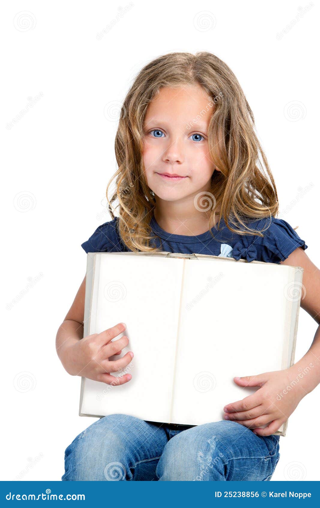 Woman holding book with blank pages · Free Stock Photo