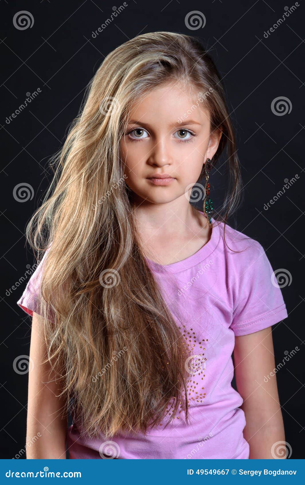 Cute girl stock image. Image of caucasian, long, small - 49549667