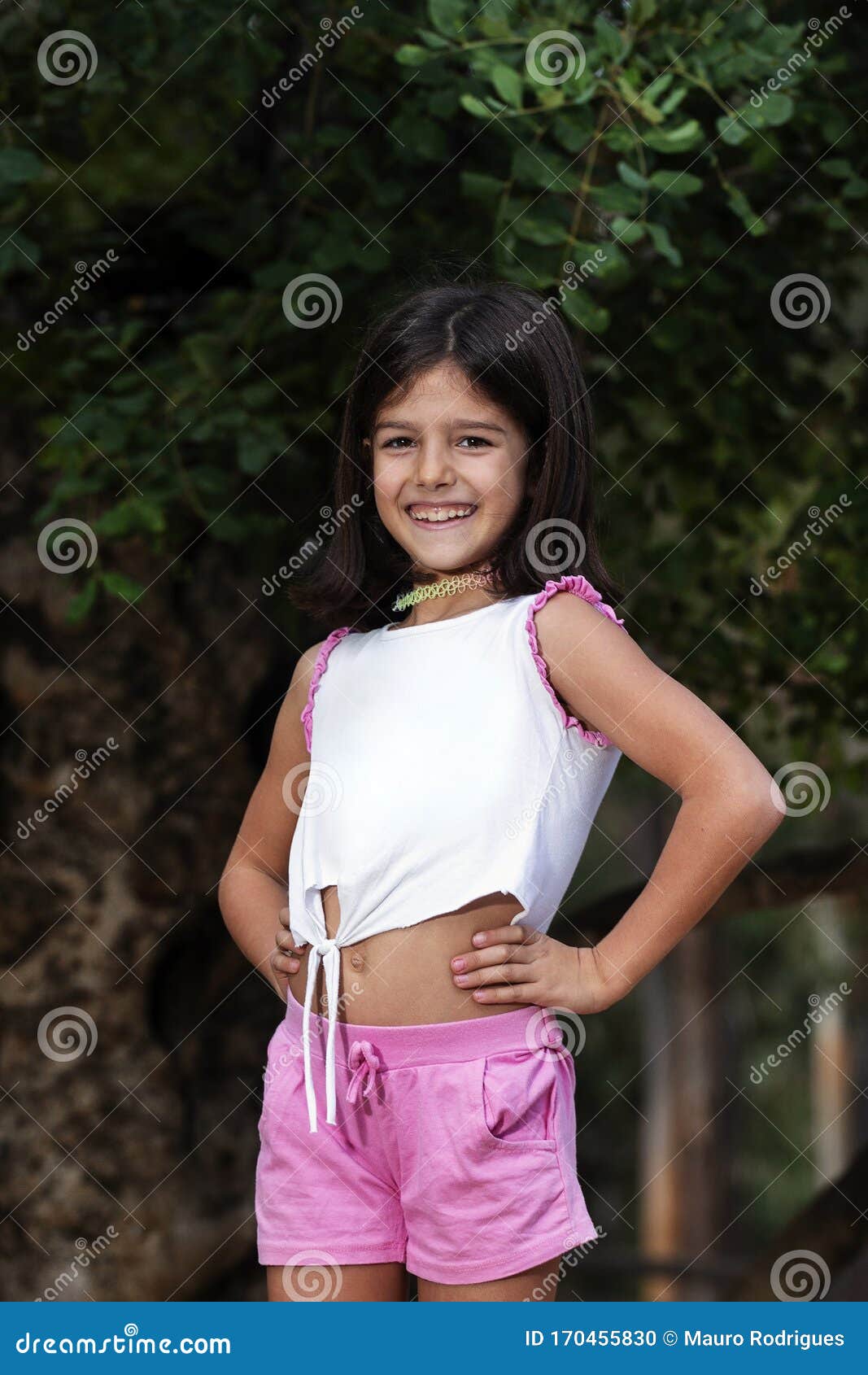 Cute Girl Posing with Casual Sport Clothing Stock Photo - Image of ...