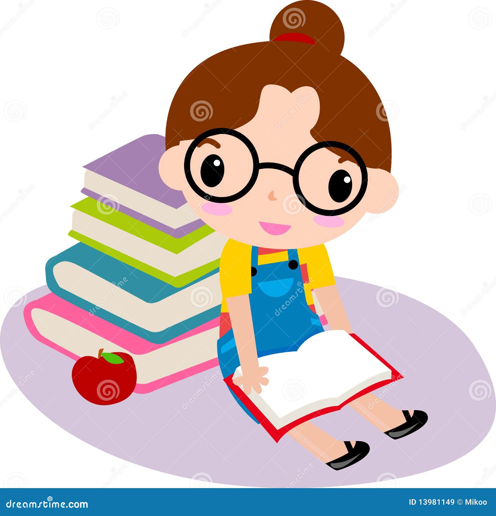 clipart girl reading book - photo #20