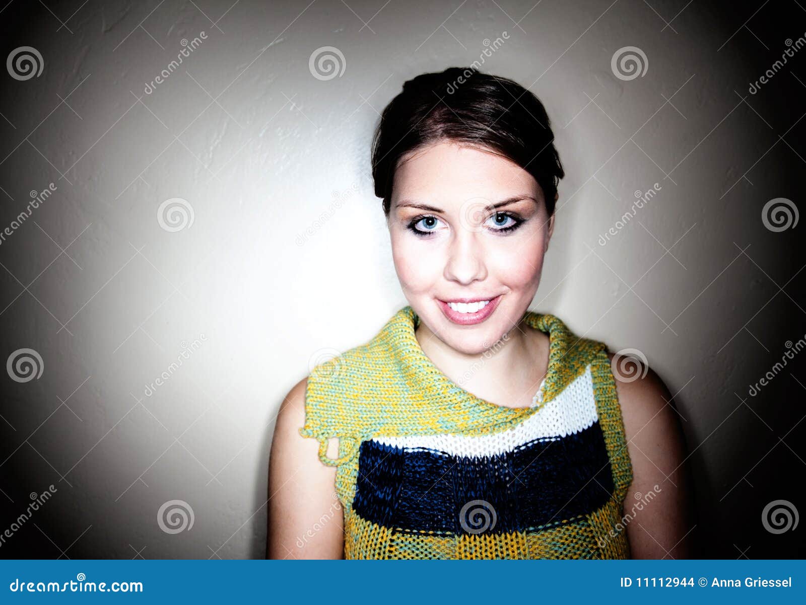 Cute Girl in Spotlight stock photo. Image of face, beautiful 11112944