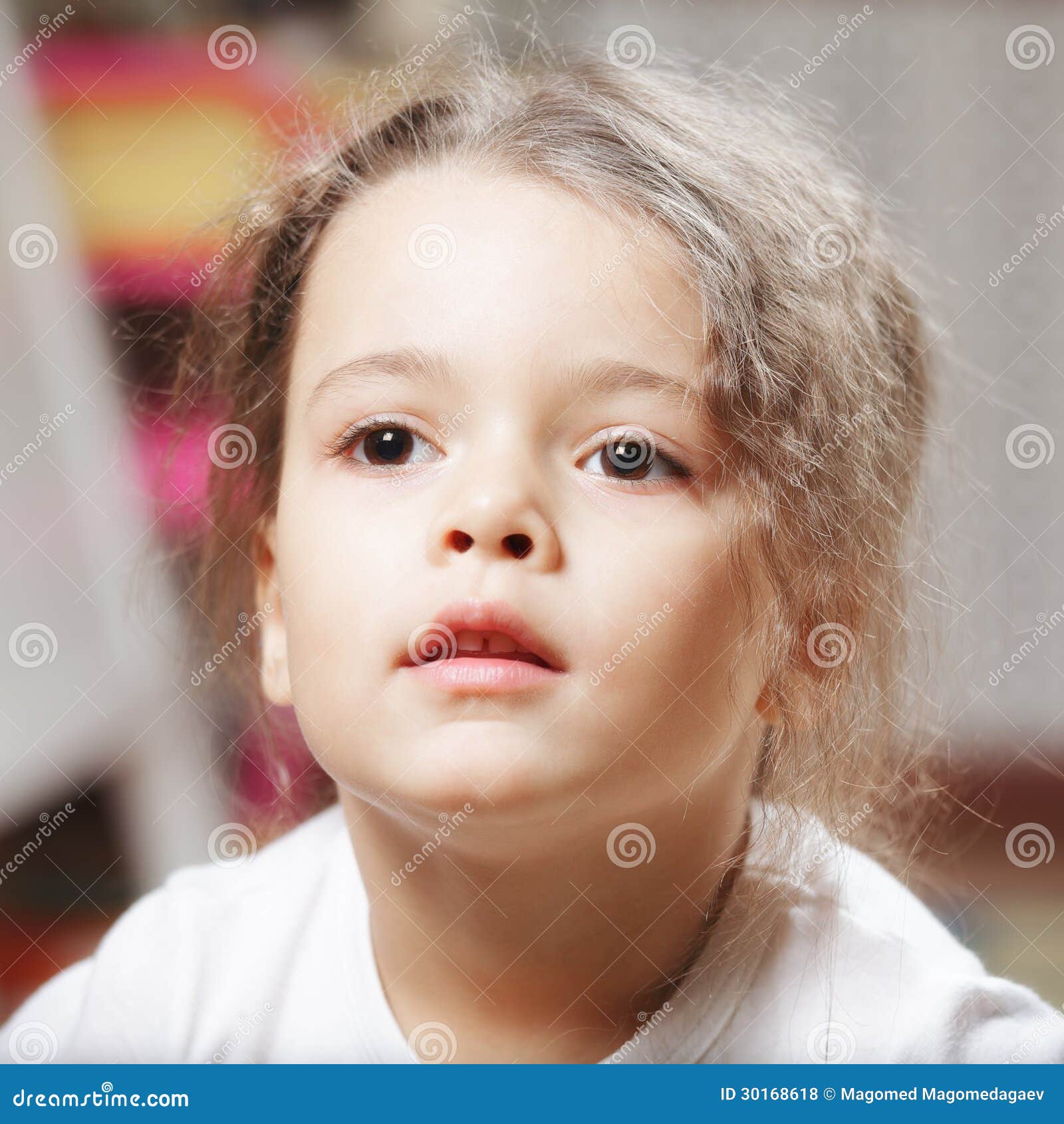 Cute girl in white shirt stock photo. Image of pretty 30168618