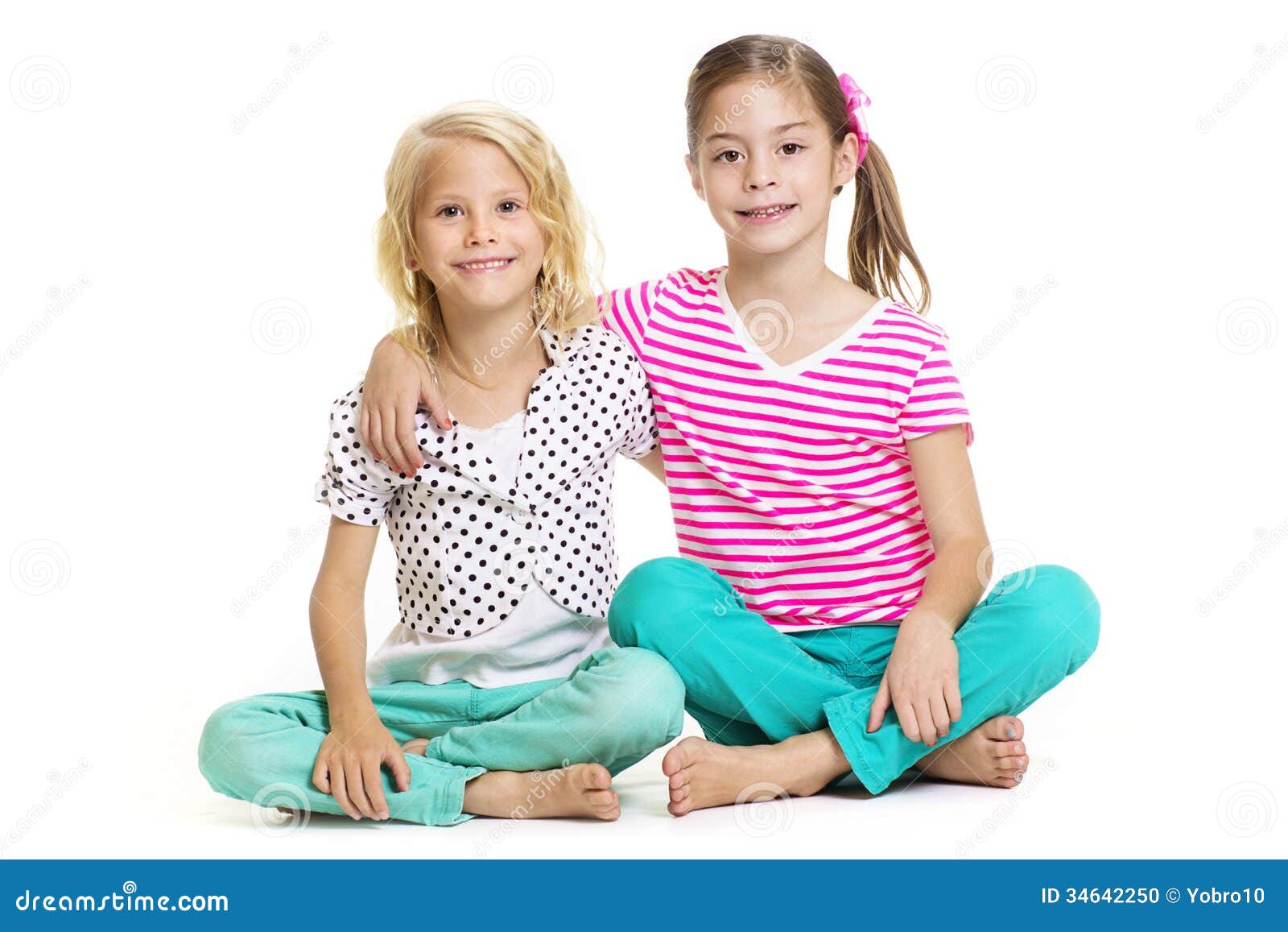 Cute Girls Best Friends stock photo. Image of background - 34642250