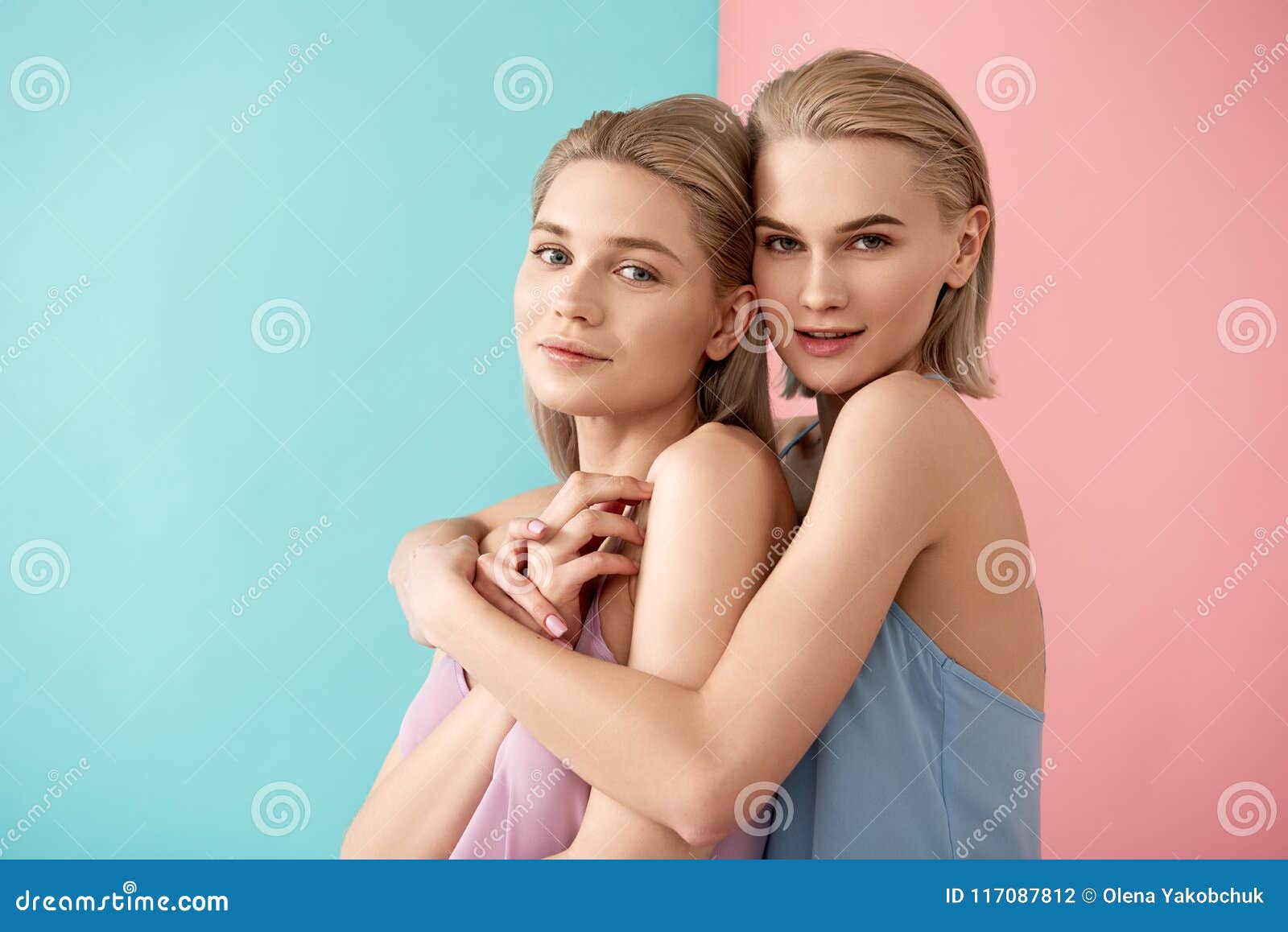 Cute Girls Standing a Stock Photo - girl, appealing: 117087812