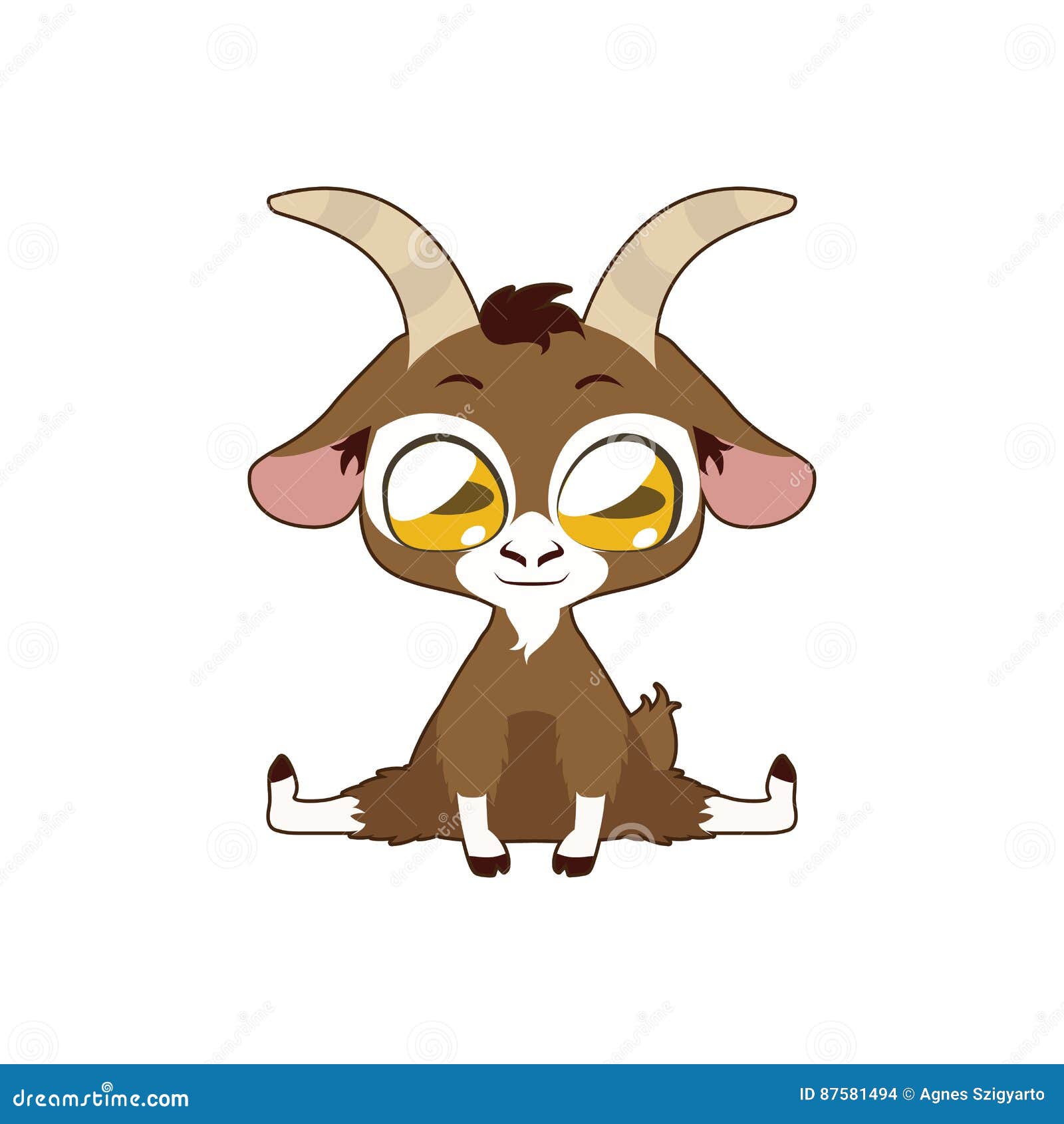 Download Cute Goat Vector Illustration Art Stock Vector ...