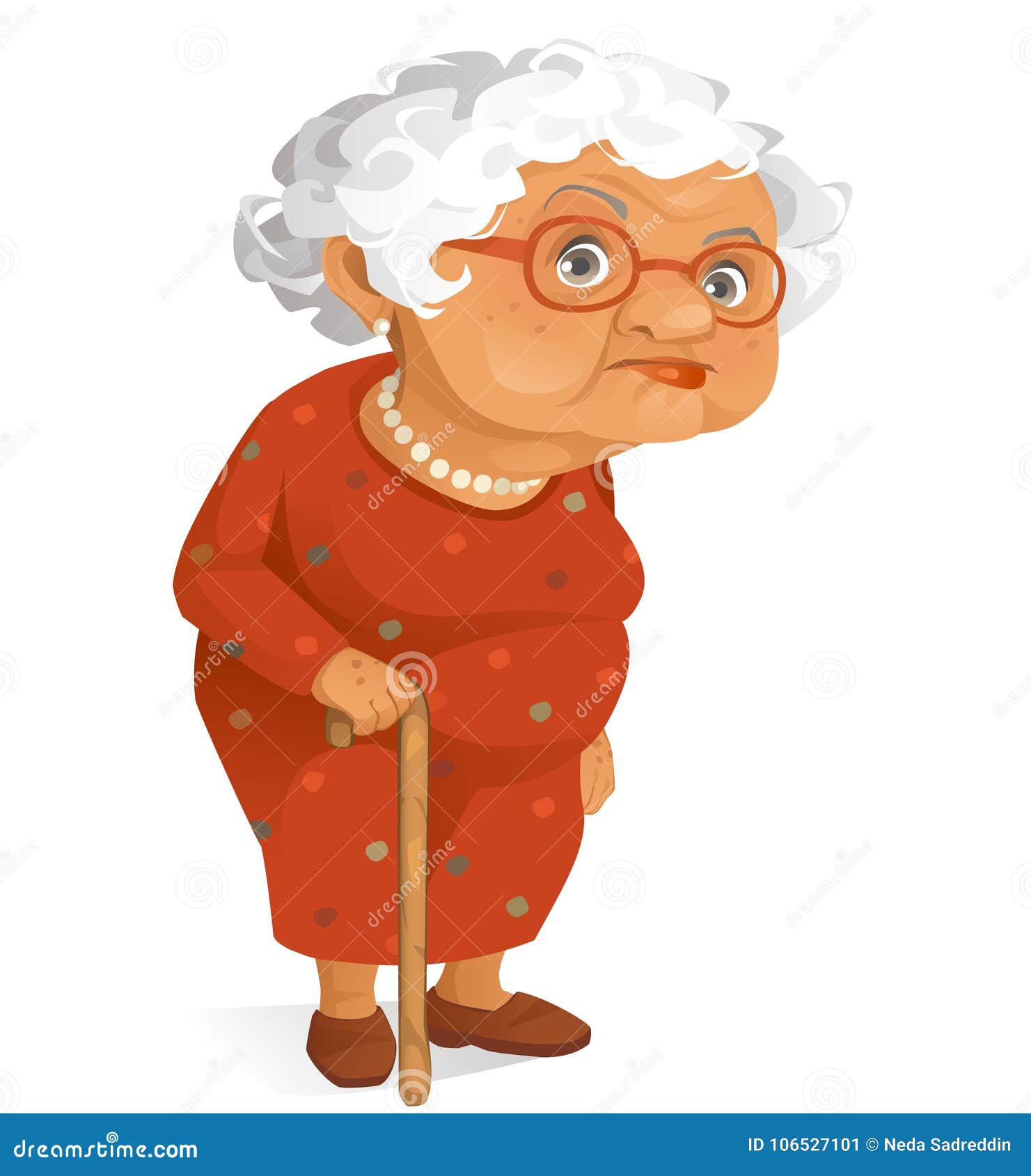 til mental Tips Cute Granny stock vector. Illustration of beautiful - 106527101