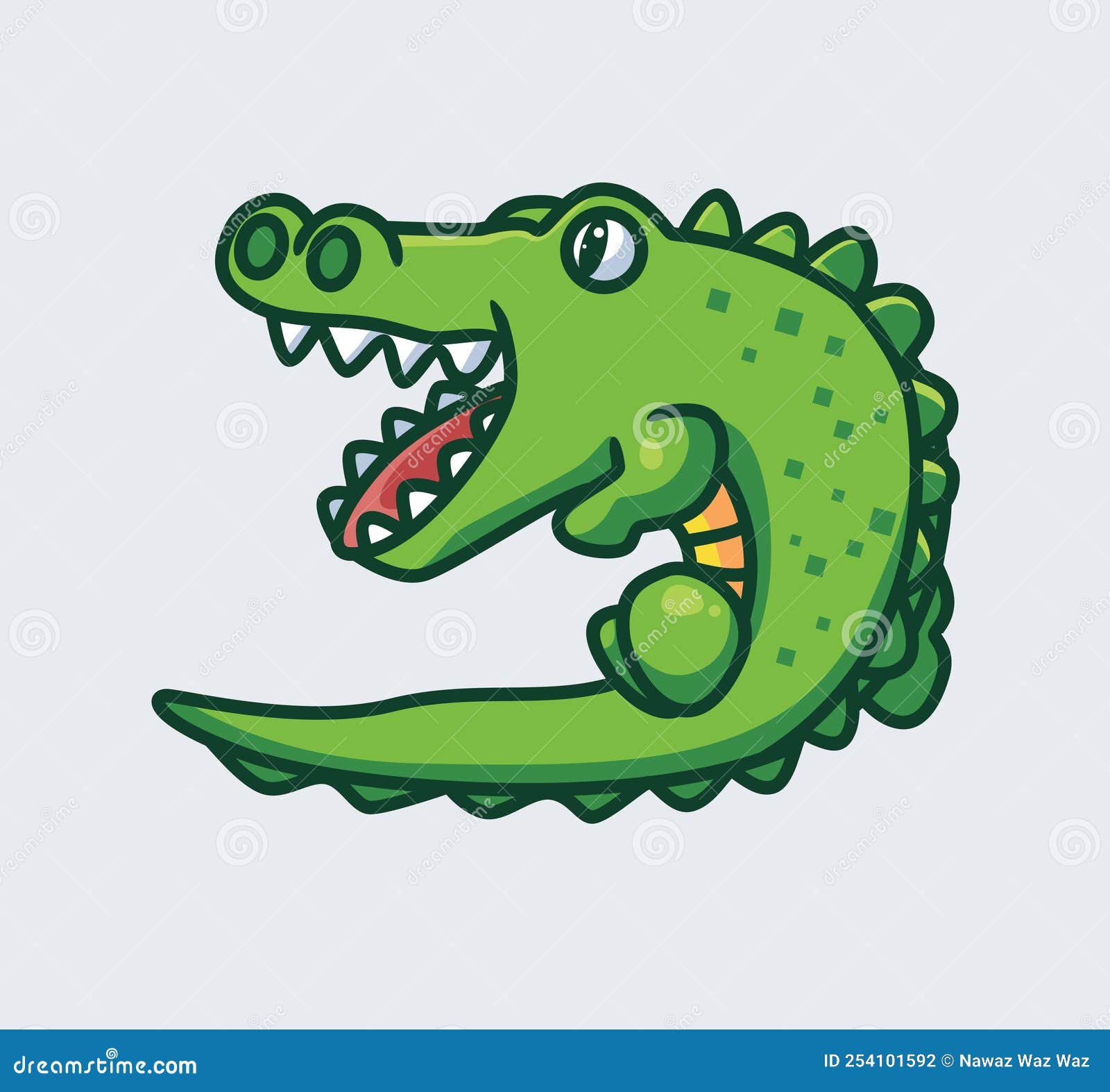 Crocodile Open Mouth Vector Illustration 79293628