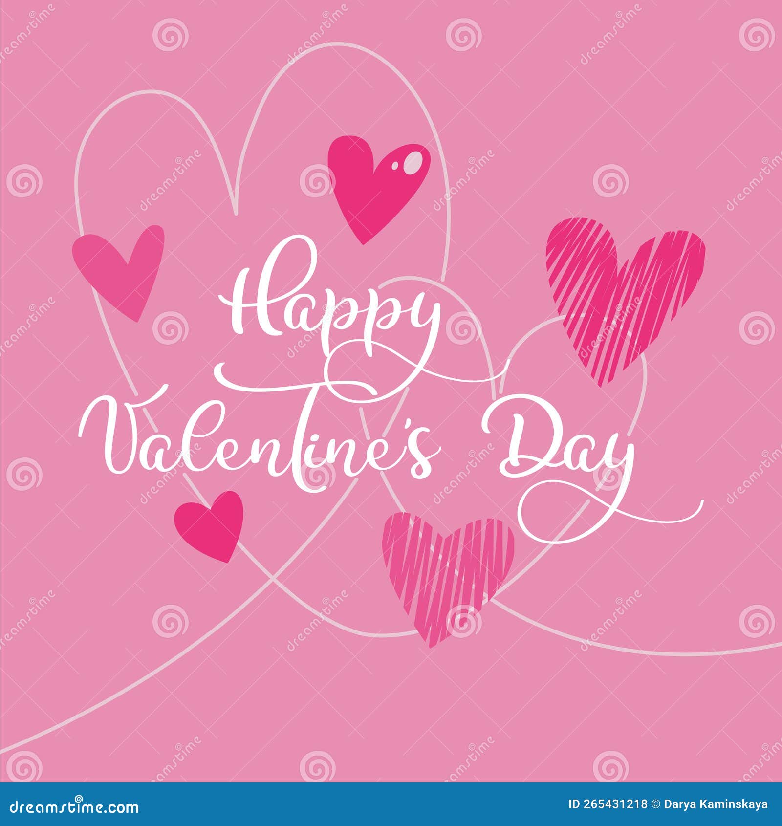 Happy valentines day beautiful and cute card Vector Image