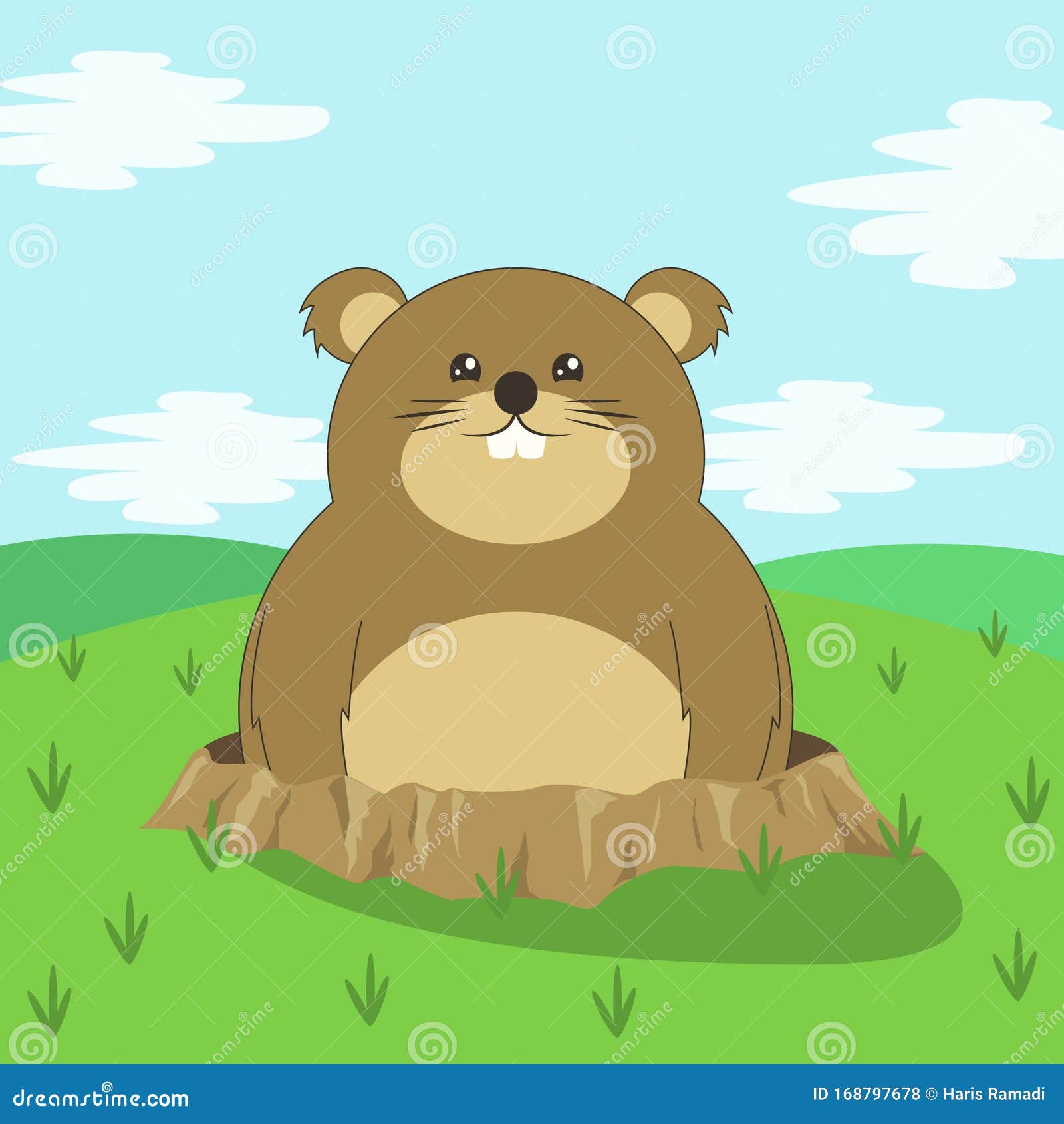 Cute Groundhog Cartoon Illustration, Happy Groundhog Day Stock Vector - Illustration of design, humor: 168797678 Cute Groundhog Cartoon Illustration, Happy Groundhog Day Stock Vector - Illustration of design, humor: 168797678