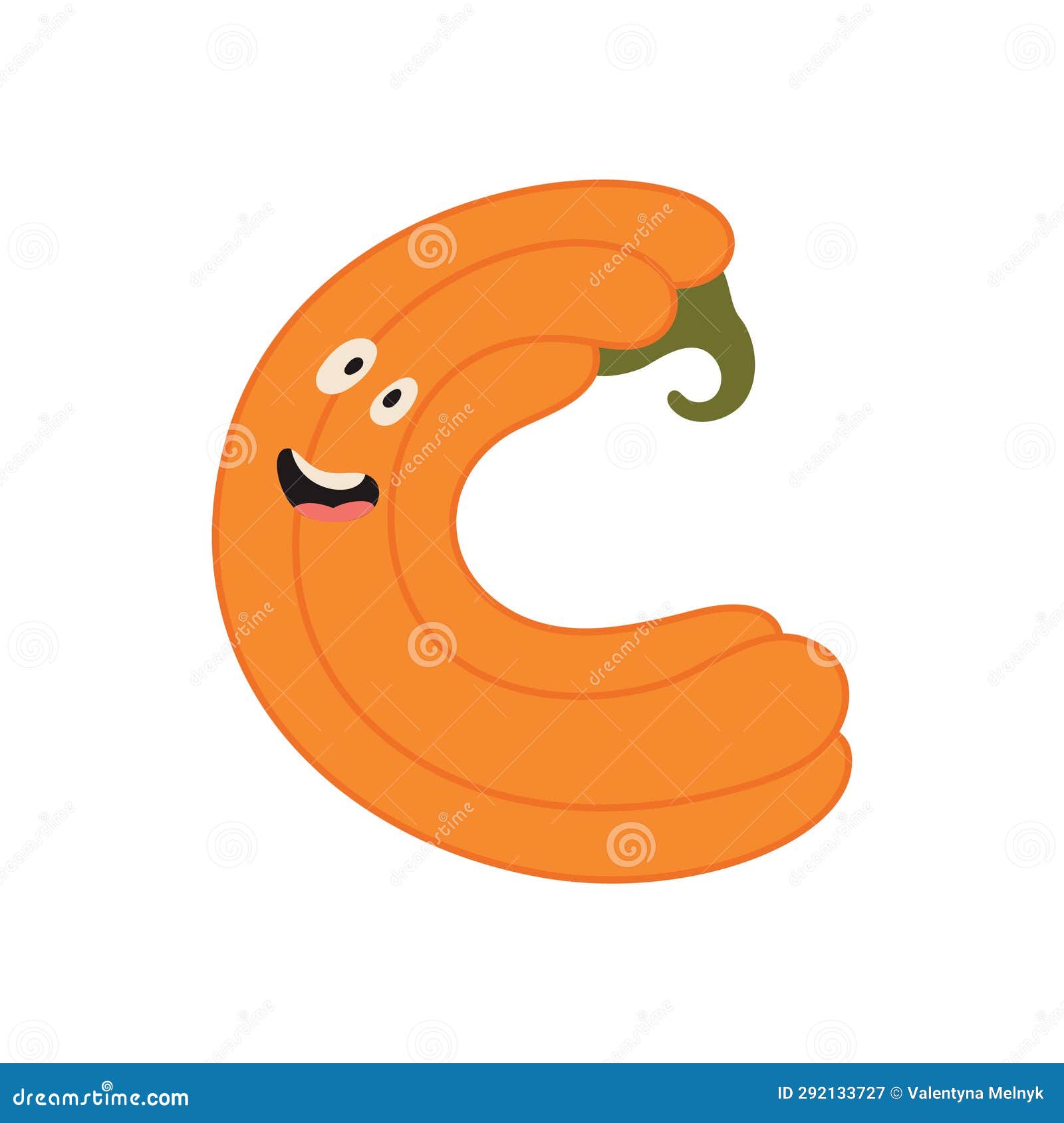 Cute Halloween Alphabet Letter C Pumpkin Character Funny Kids cute-halloween-alphabet-letter-c-pumpkin-character-funny-kids