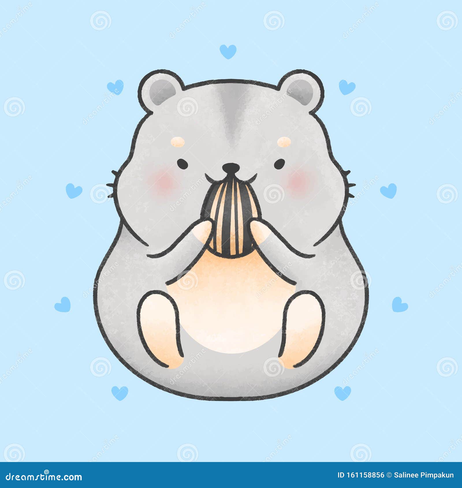 Cute Hamster Eating Sunflower Seed Cartoon Hand Drawn Style Stock Illustration - Illustration of draw, domestic: 161158856 Cute Hamster Eating Sunflower Seed Cartoon Hand Drawn Style Stock Illustration - Illustration of draw, domestic: 161158856