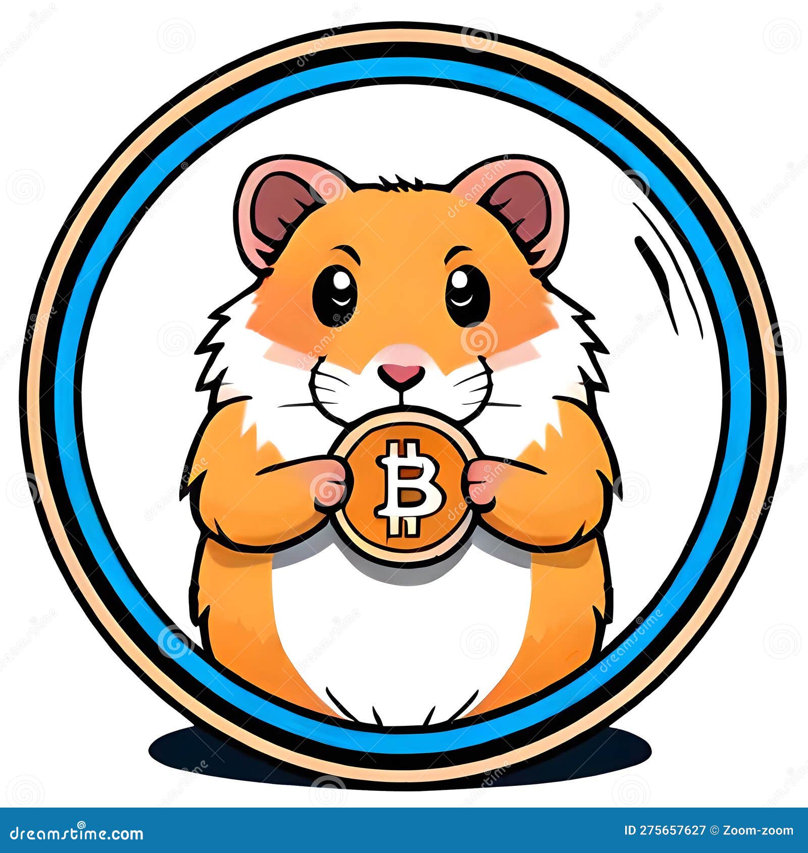 Cute Hamster Holding Bitcoin Isolated on the White Background Stock  Illustration - Illustration of income, currency: 275657627