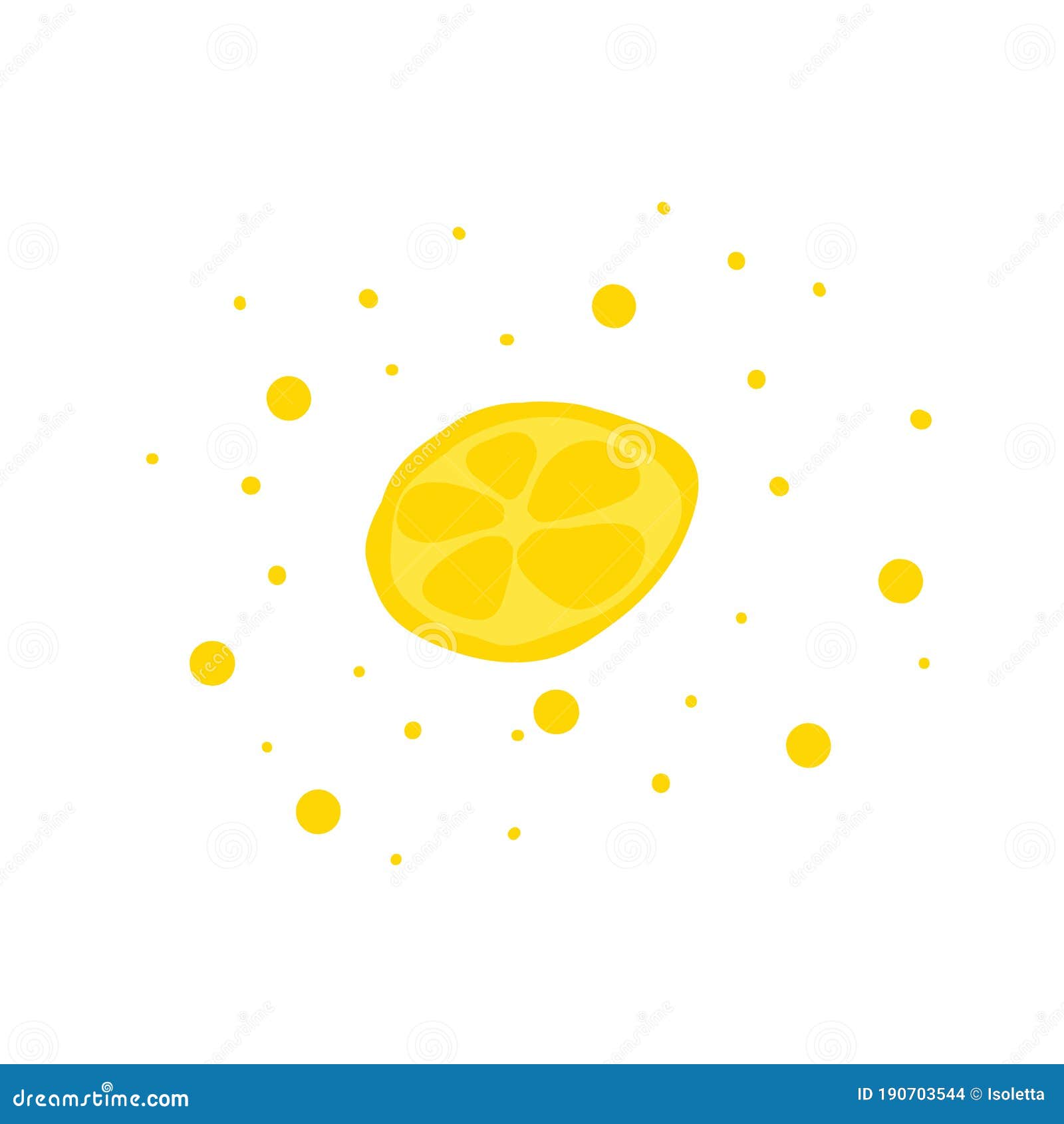 cute hand drawn card with funny lemon fruit image