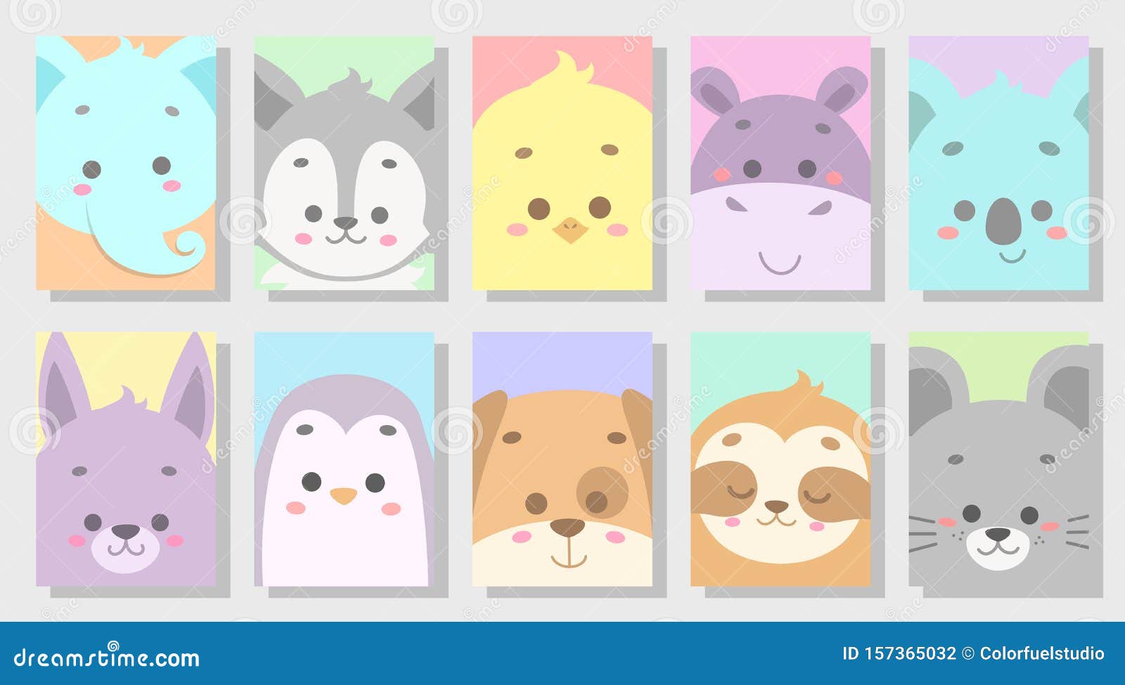 Cute Happy Animal Vector Illustration Set Stock Illustration - Illustration of sketch, gift: 157365032 Cute Happy Animal Vector Illustration Set Stock Illustration - Illustration of sketch, gift: 157365032