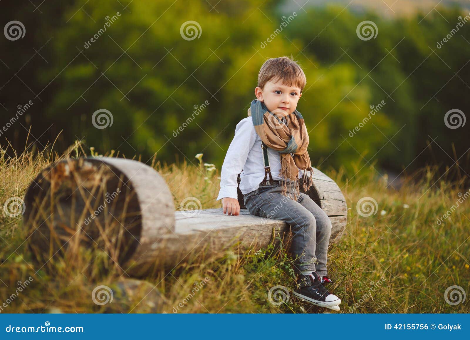 Cute Happy Boy on the Street Stock Photo - Image of laughing ...