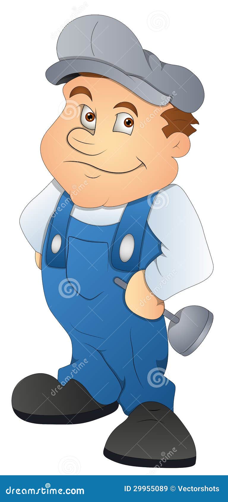 Plumber - Cartoon Character - Vector Illustration Royalty 