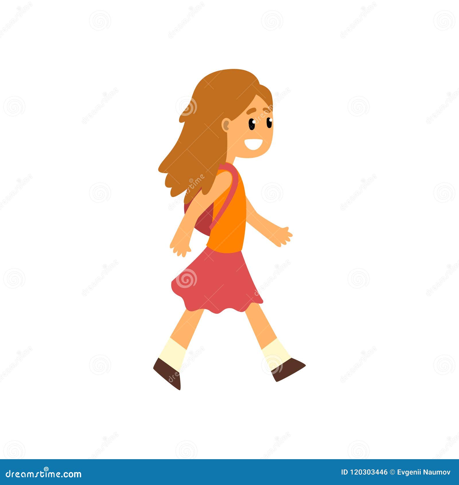 Cute Happy Girl Walking with Backpack Vector Illustration on a White Background Stock Vector - Illustration of energy, exploration: 120303446 Cute Happy Girl Walking with Backpack Vector Illustration on a White Background Stock Vector - Illustration of energy, exploration: 120303446