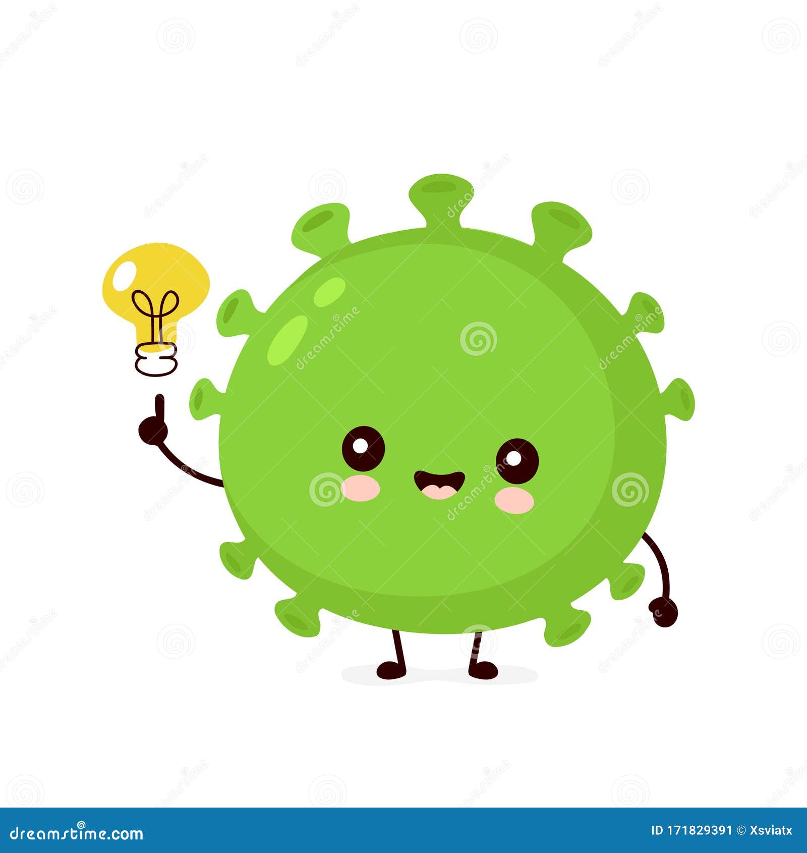 Cute Happy Good Probiotic Bacteria with Lightbulb Stock Vector - Illustration of help, bacteria: 171829391 Cute Happy Good Probiotic Bacteria with Lightbulb Stock Vector - Illustration of help, bacteria: 171829391