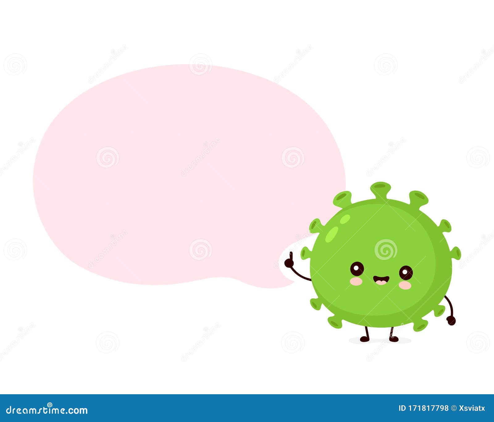 Cute Happy Probiotic Bacteria with Speech Bubble Stock Vector -  Illustration of healthy, idea: 171817798