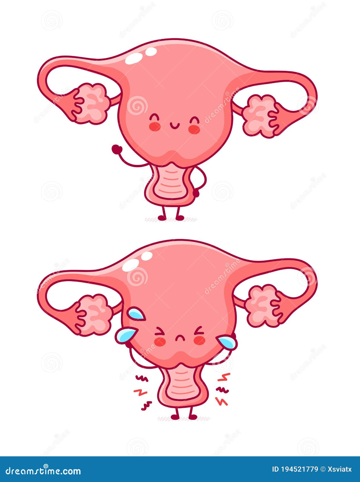 Woman Uterus With Flowers Illustration Cartoon Vector | CartoonDealer ...
