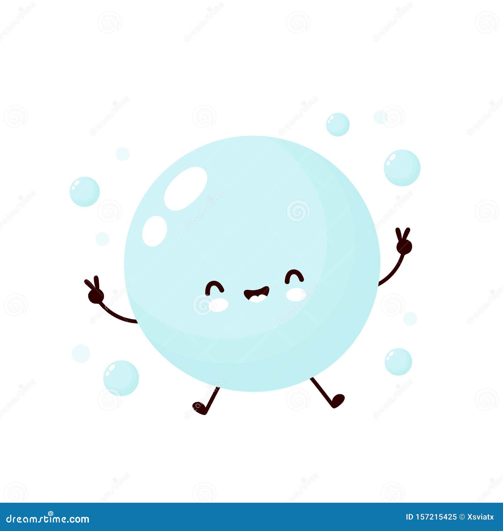 Cute Happy Soap Bubble. Vector Stock Vector - Illustration of child, cute: 157215425 Cute Happy Soap Bubble. Vector Stock Vector - Illustration of child, cute: 157215425