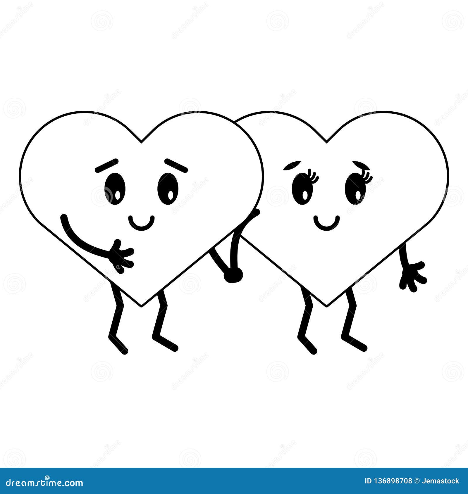 Cute Hearts in Love Cartoons Stock Vector - Illustration of cartoons, decoration: 136898708 Cute Hearts in Love Cartoons Stock Vector - Illustration of cartoons, decoration: 136898708
