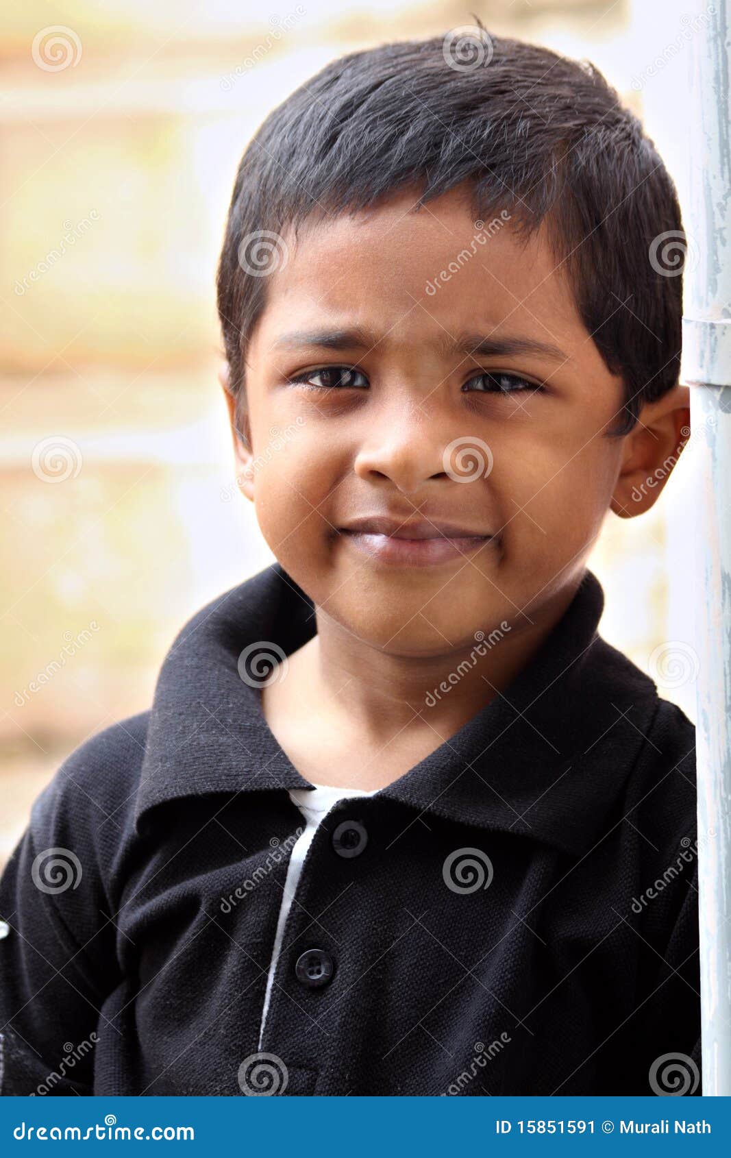 Cute Indian Boy stock image. Image of posing, closeup 15851591