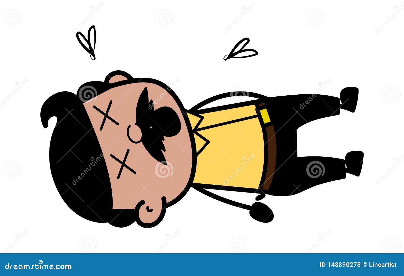 Dead Body - Indian Cartoon Man Father Vector Illustration Stock  Illustration - Illustration of businessman, accident: 148890278