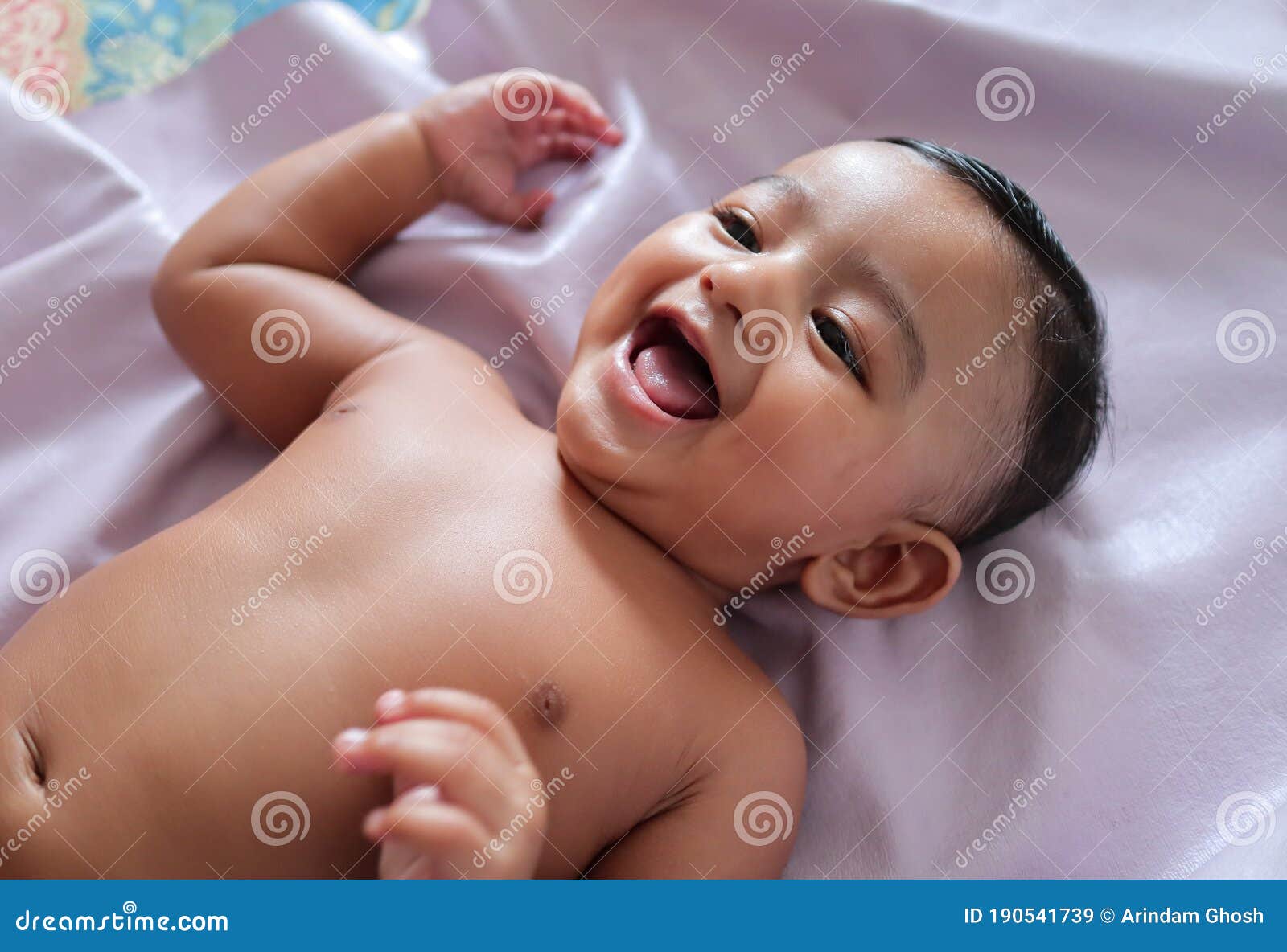 A Cute Indian Innocent New Born Baby in a Jovial Mood with a Charming Smile  Stock Image - Image of beauty, healthy: 190541739