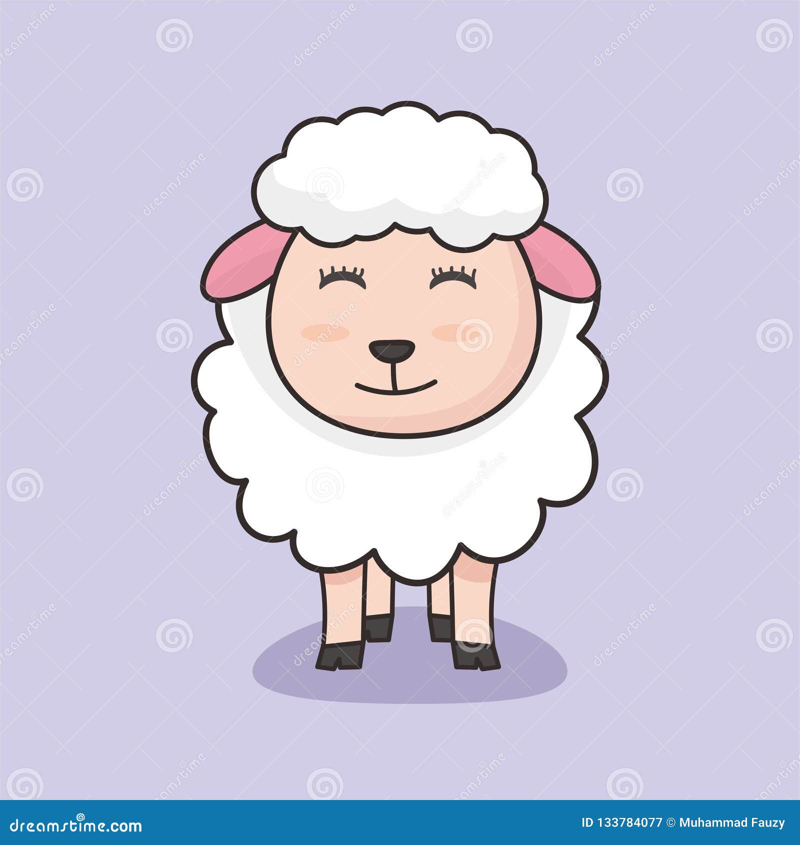 cute sheep cartoon