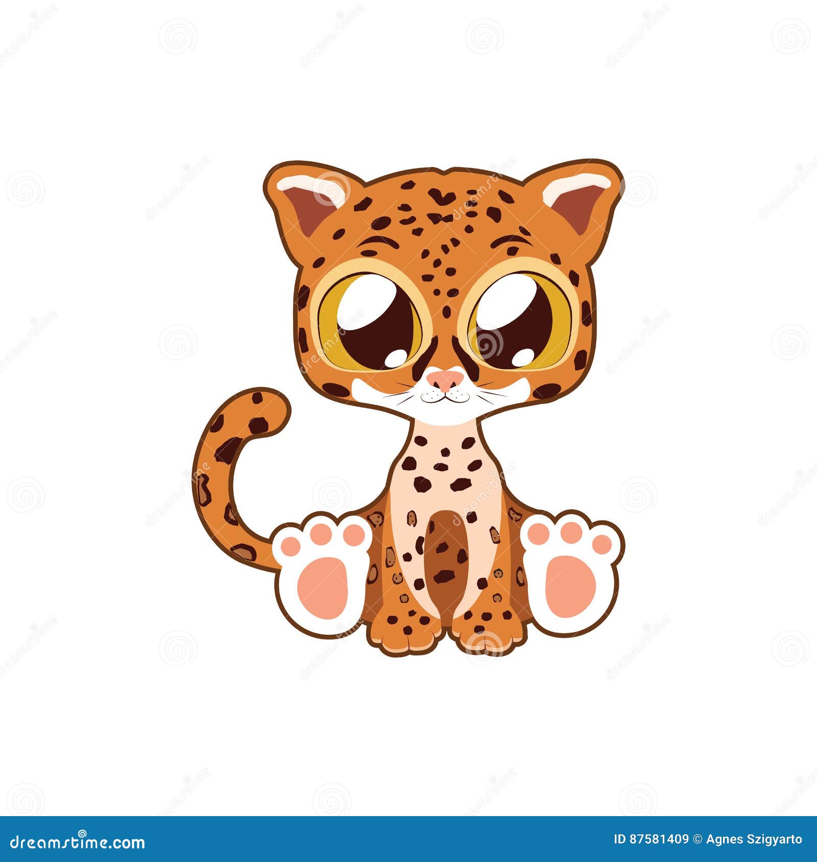 Cute Jaguar Vector Illustration Art Stock Vector - Illustration of ...