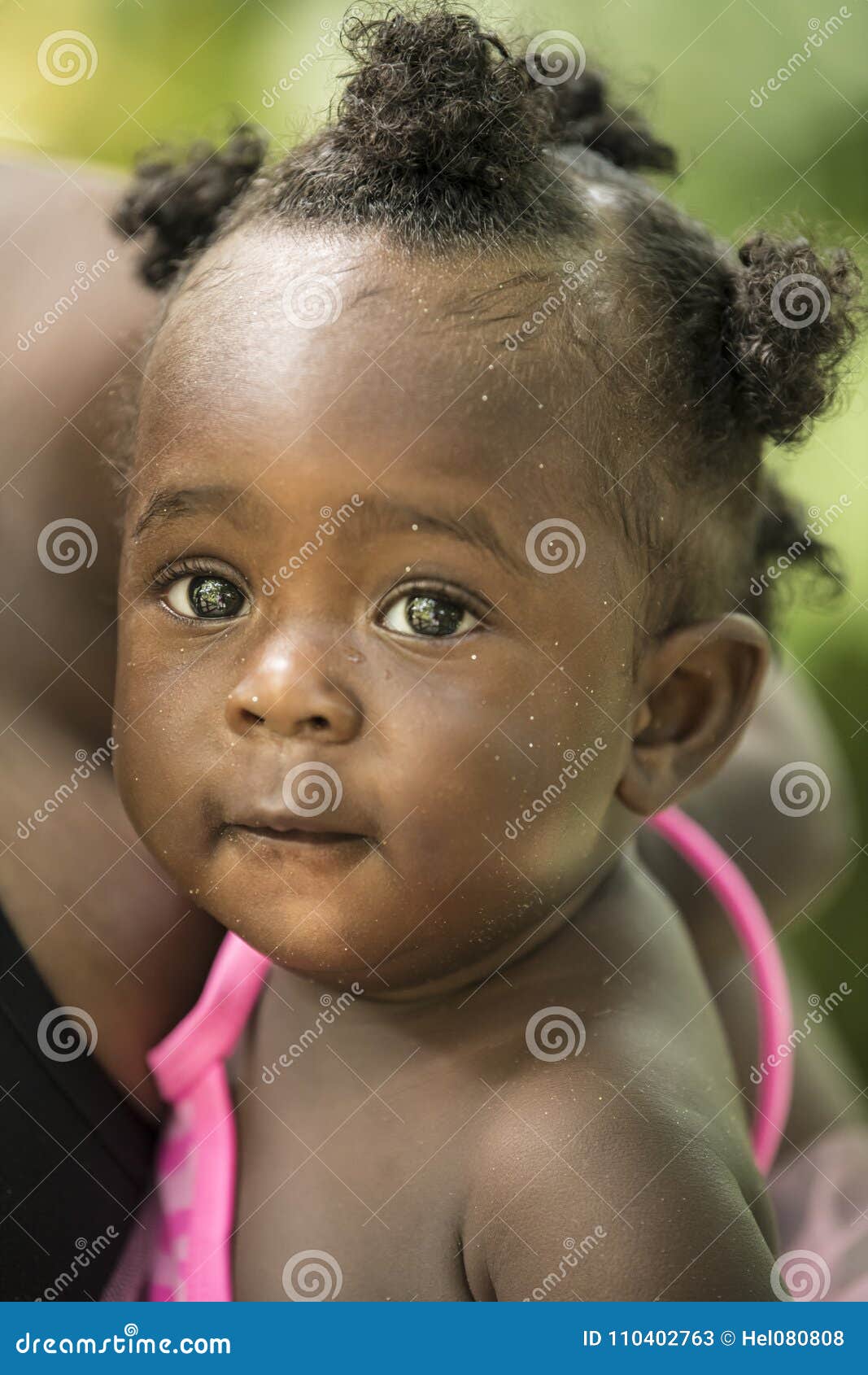 Cute Jamaican Girls Wide Brown Eyes Jamaica Editorial Photo 