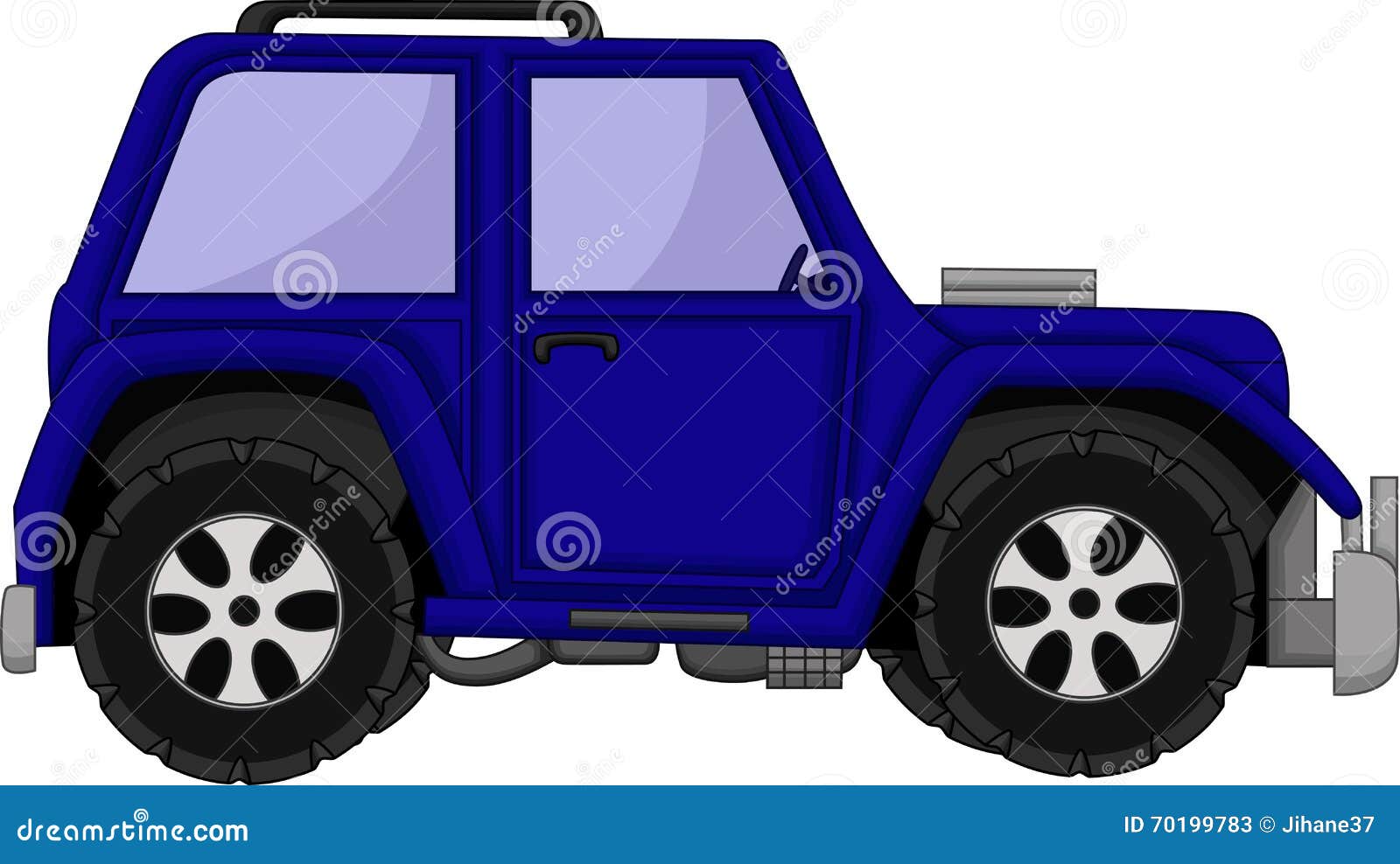 Cute jeep car cartoon stock illustration. Illustration of jeep 70199783