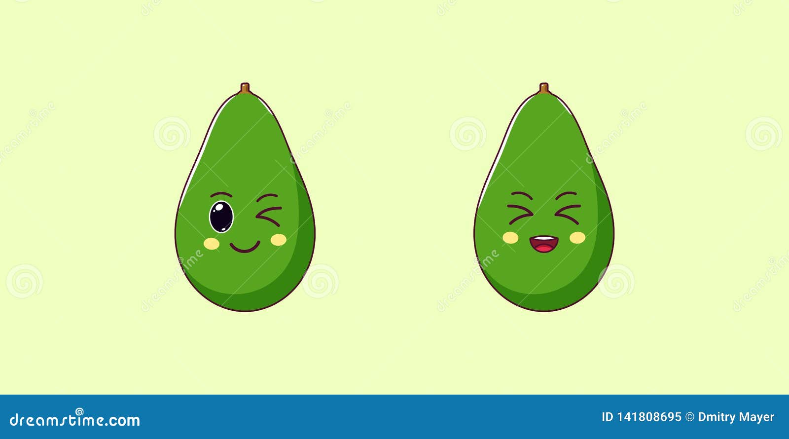 Avocado Cutie Kawaii Sticker