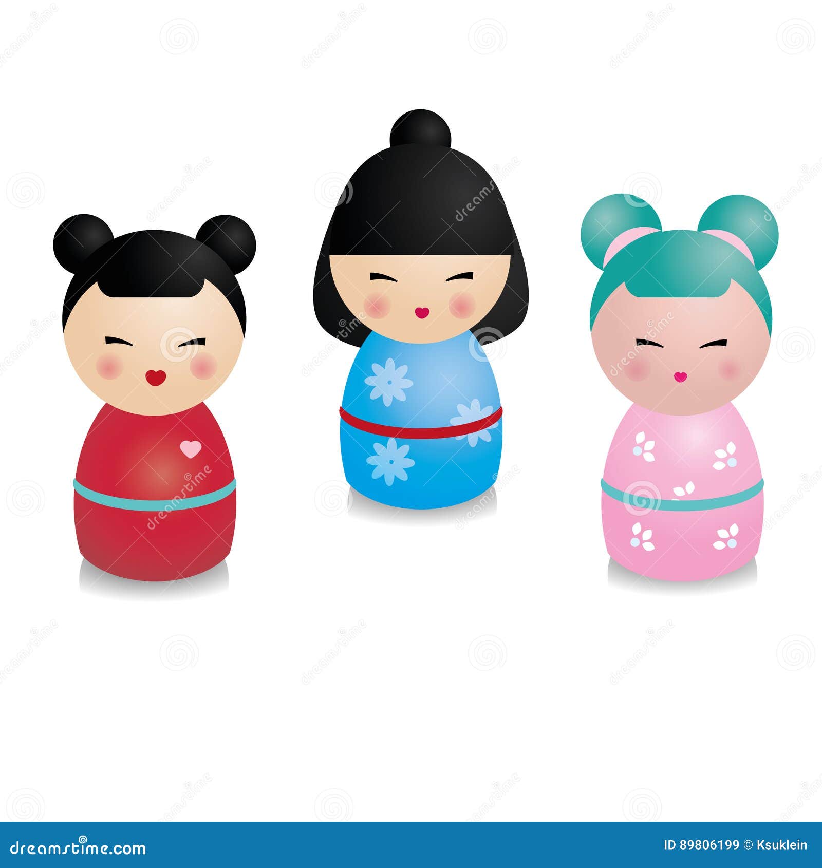 Set Of Kawaii Cartoon Japanese Stickers Kokeshi Doll Manekineko Carps  Origami Fuji Temple Sushi Manga Ginko Leaf Taiyaki Fish Collection Of  Vector Illustration Stock Illustration - Download Image Now - iStock