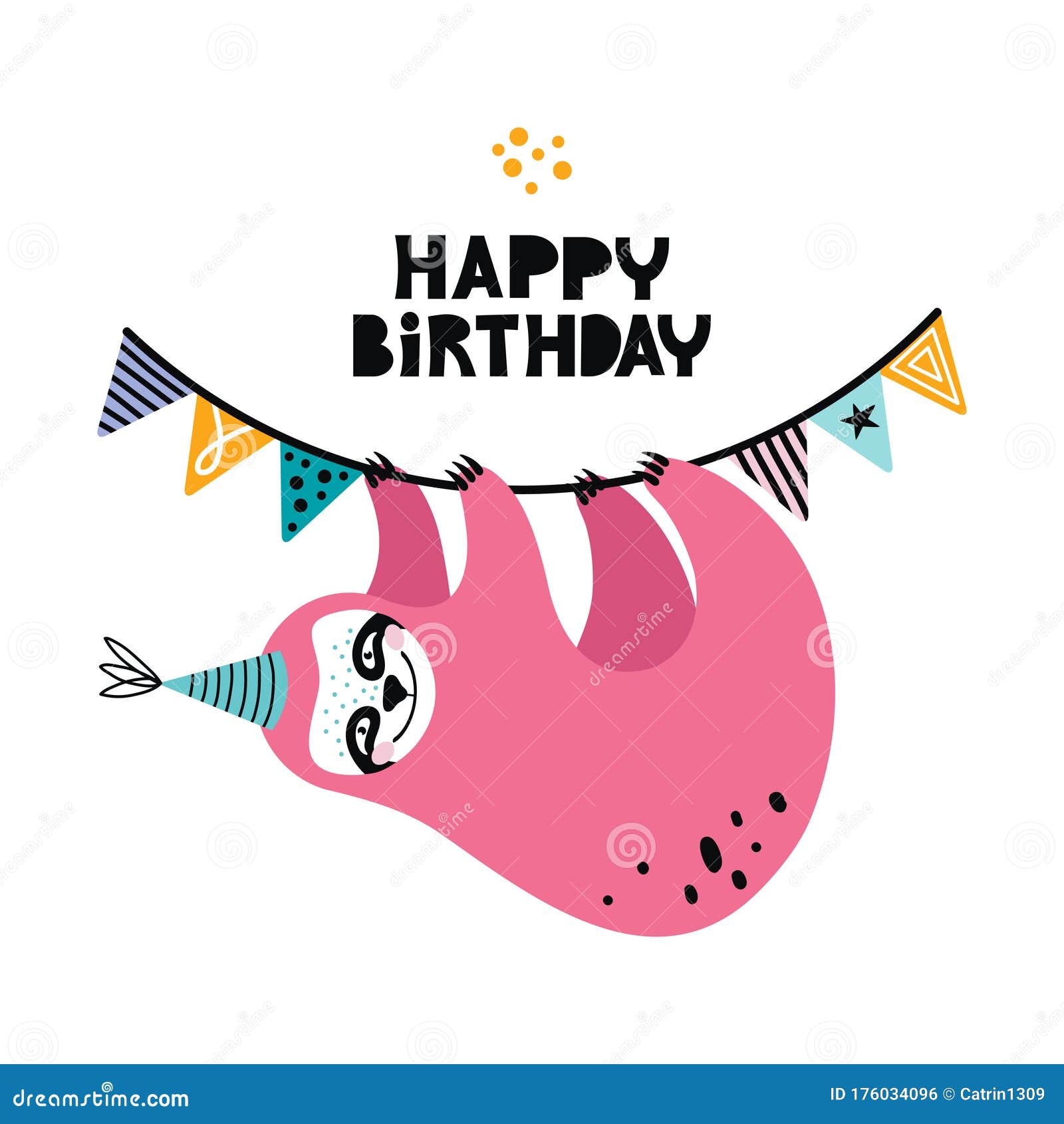 Happy Birthday Sloth with Cupcake Clipart Digital Download SVG PNG JPG – Sniggle  Sloth