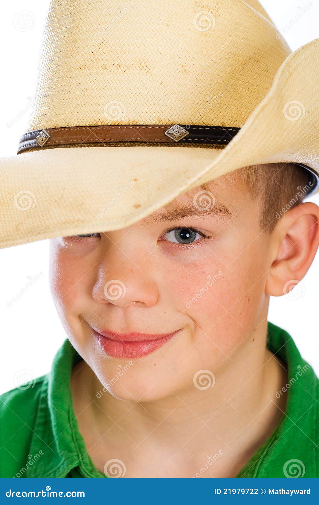 Cute Kid Wearing a Cowboy Hat Stock Photo Image of shirt, farm 21979722
