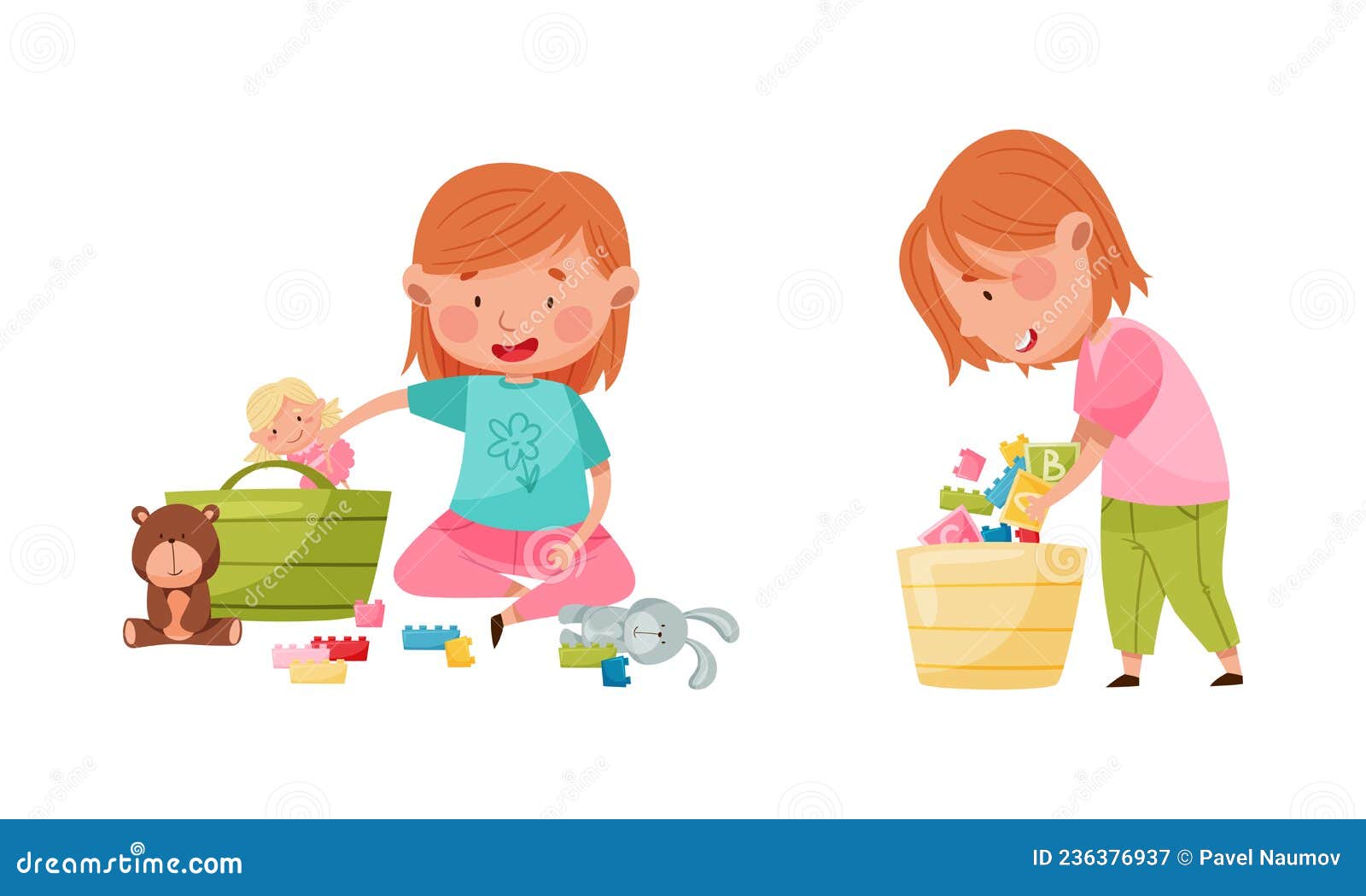 Putting Toys Away Clipart