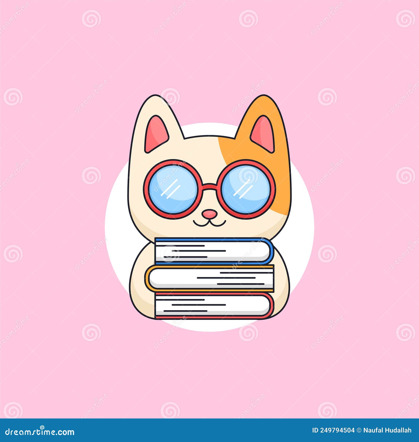 Kawaii cat animal cartoon vector design Stock Vector Image & Art