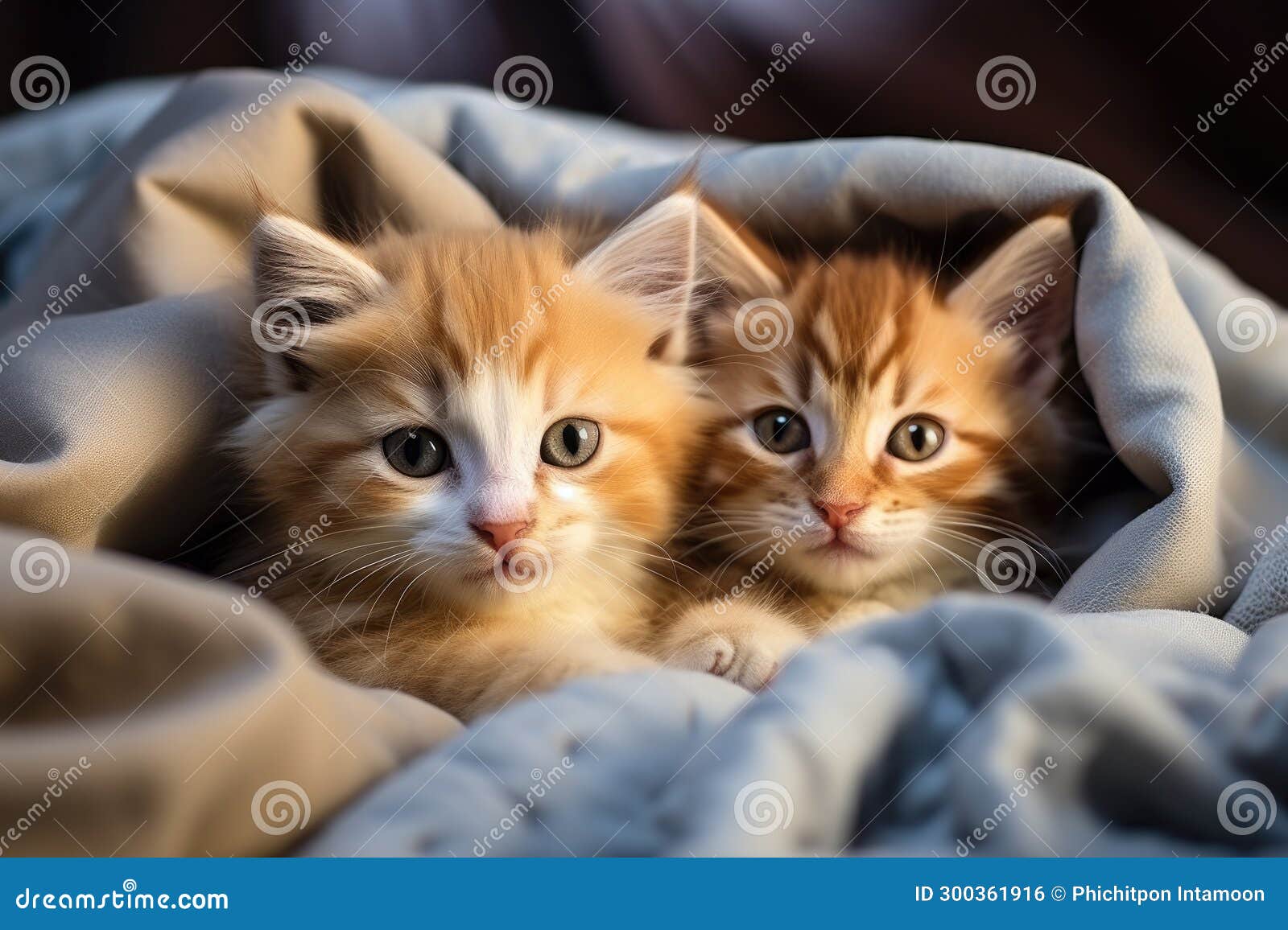 Cute Kitty and Puppy Cudgeling Together Isolated .generative AI Stock ...