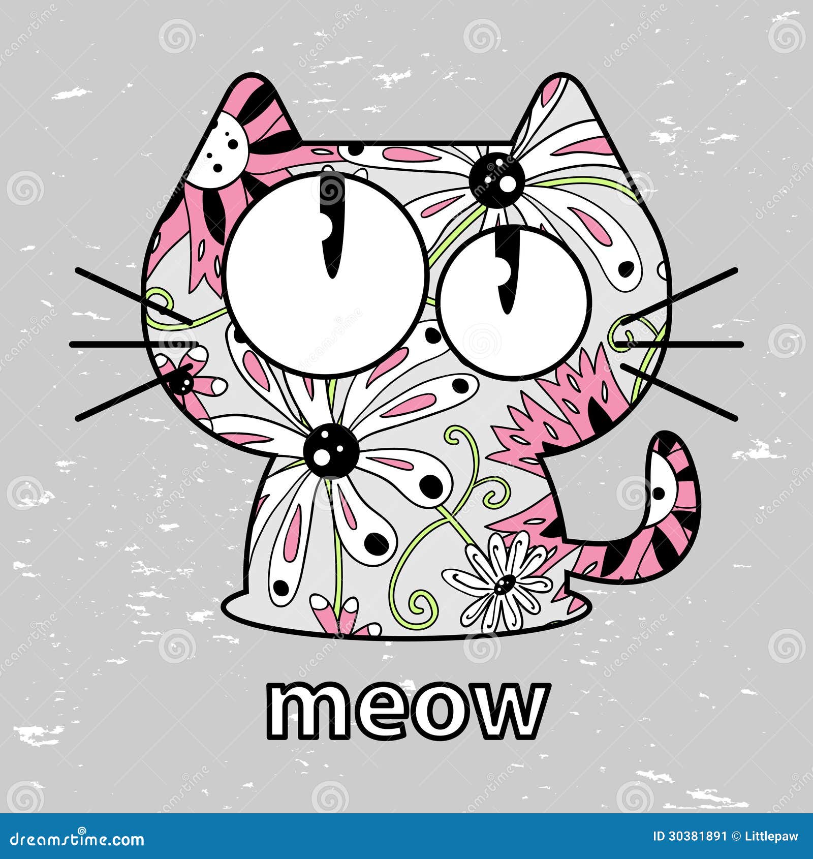 Cute Kitty Cartoon Vector | CartoonDealer.com #17401799