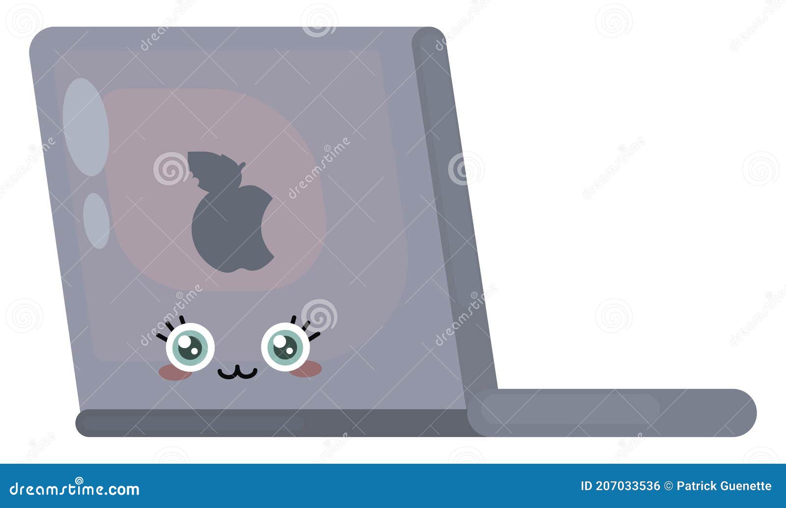 Cute Laptop Cartoon Vector | CartoonDealer.com #6687217