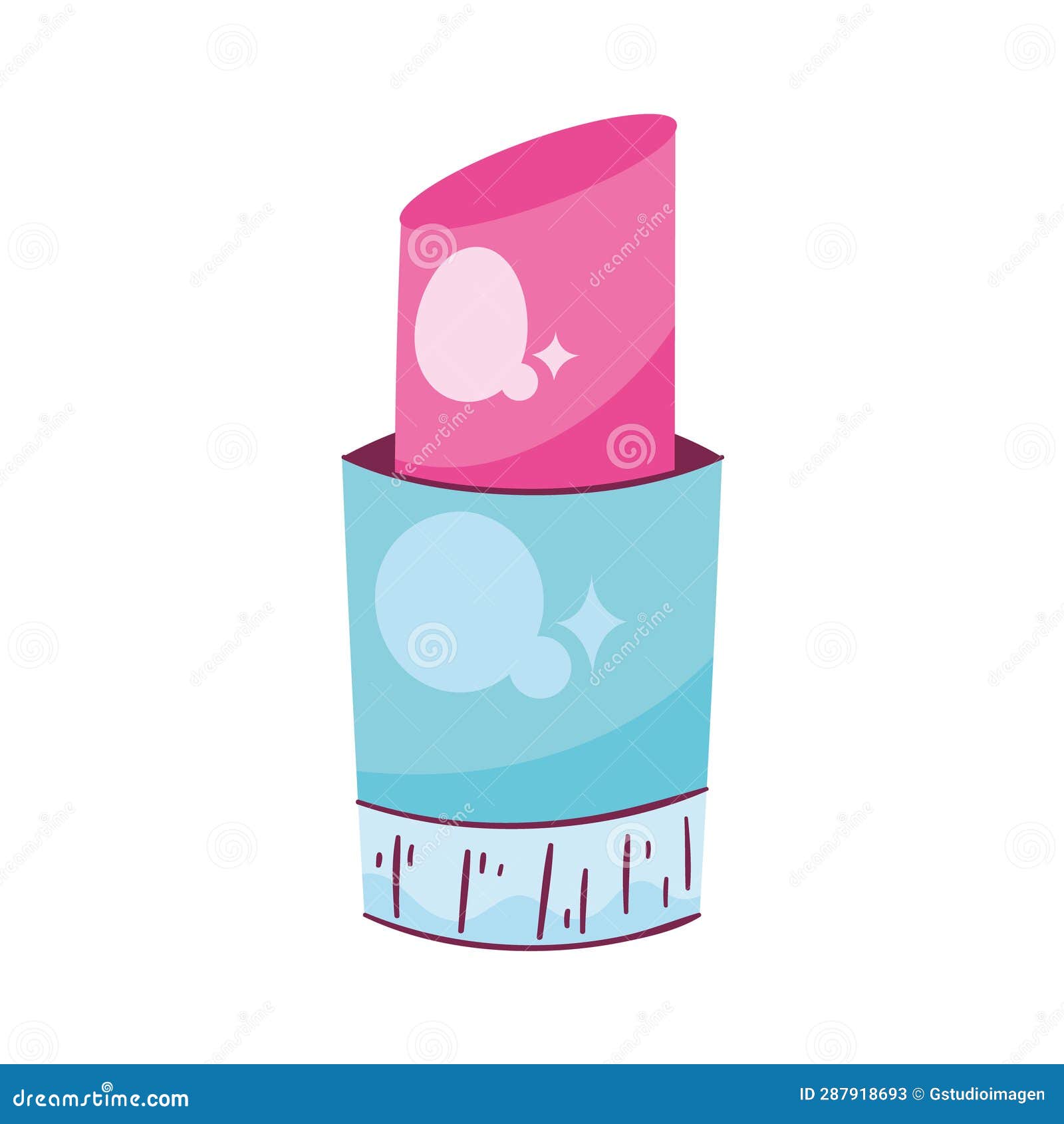 Cute lipstick design stock illustration. Illustration of women 287918693