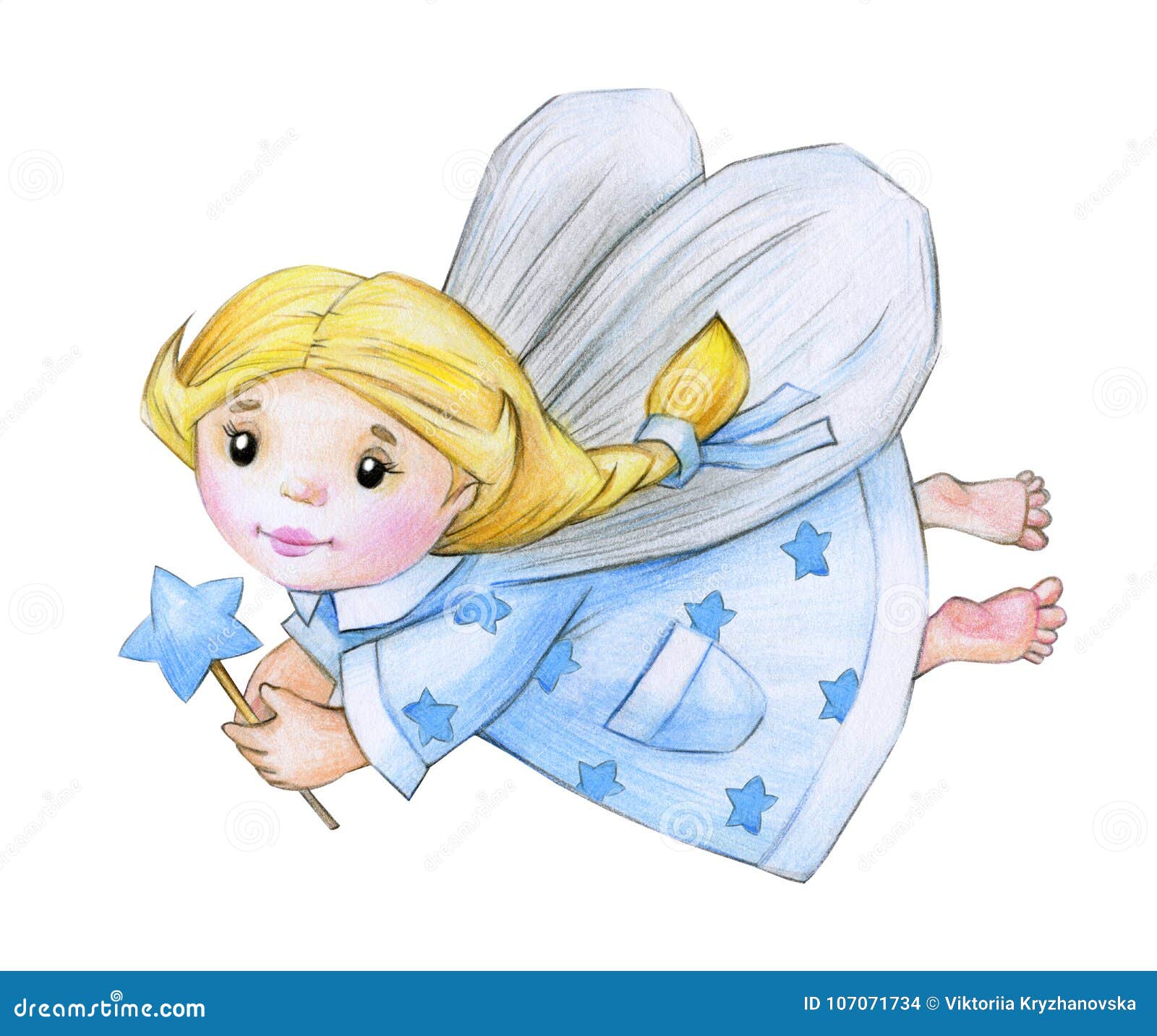 Cute little angel cartoon. stock illustration. Illustration of blond -  107071734