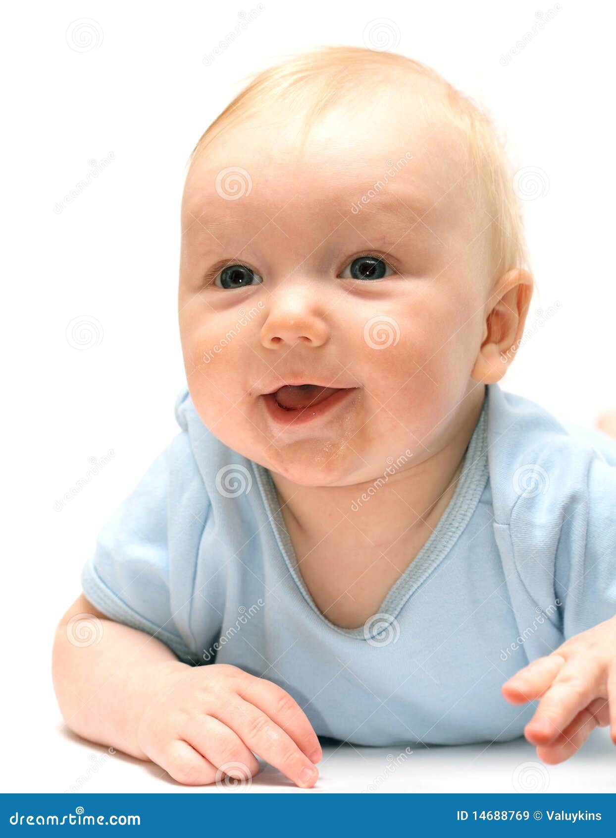 Cute little baby stock image. Image of interest, expression - 14688769