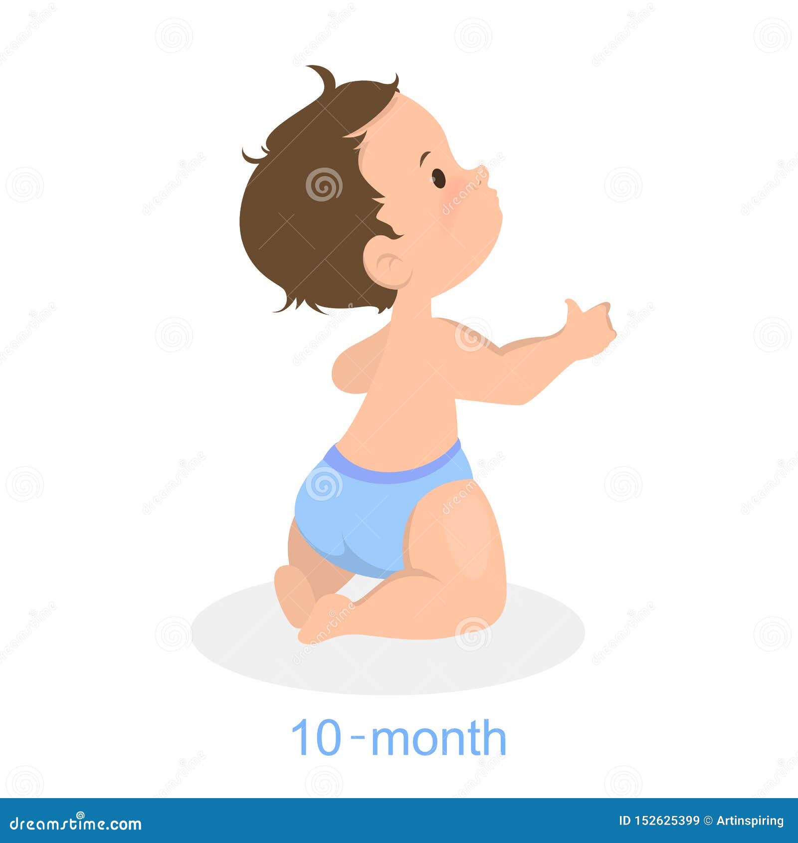 Cute Little Baby Crawling. Ten Month Old Child Stock Vector - Illustration of education, drawing: 152625399 Cute Little Baby Crawling. Ten Month Old Child Stock Vector - Illustration of education, drawing: 152625399