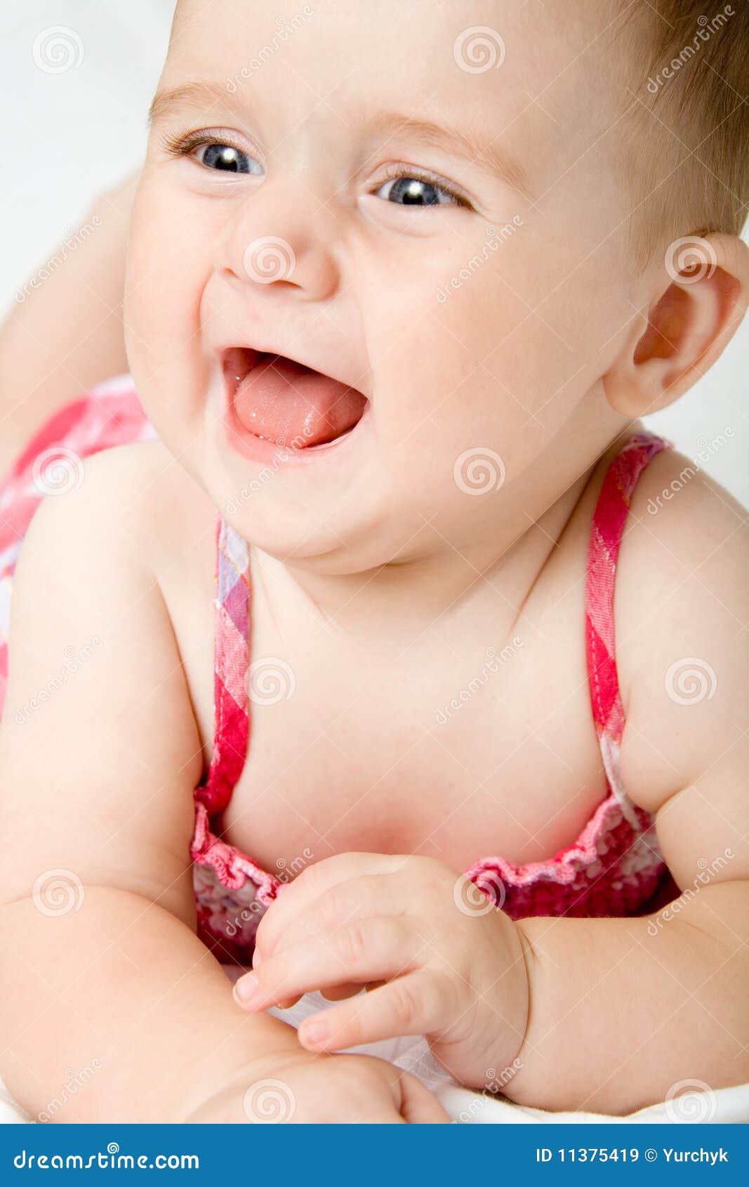 Cute little baby girl stock image. Image of eyes, mankind - 11375419