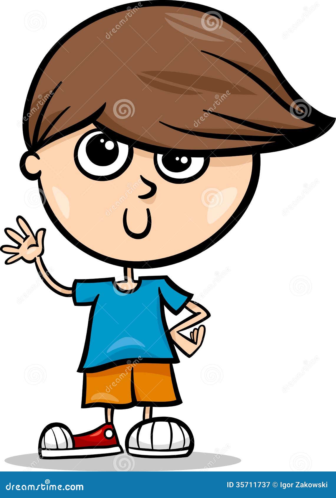 Cute Little Boy Cartoon Illustration Stock Vector - Illustration of comics, adorable: 35711737 Cute Little Boy Cartoon Illustration Stock Vector - Illustration of comics, adorable: 35711737